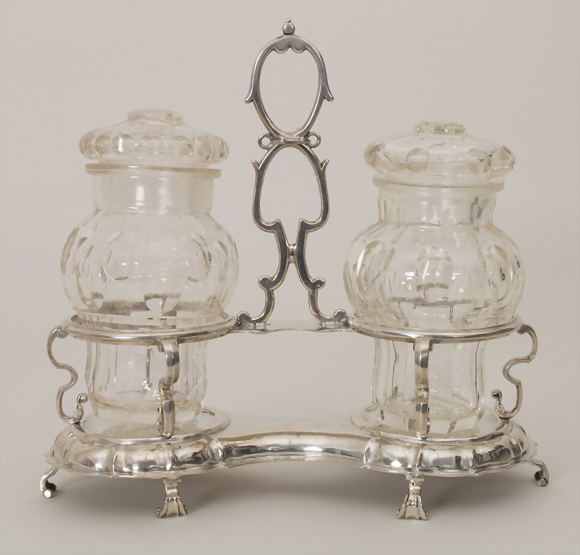 Barock Flaschenhalter / A Baroque silver cruet stand / Huiliere, Antonius Emond, Aachen, um 1760