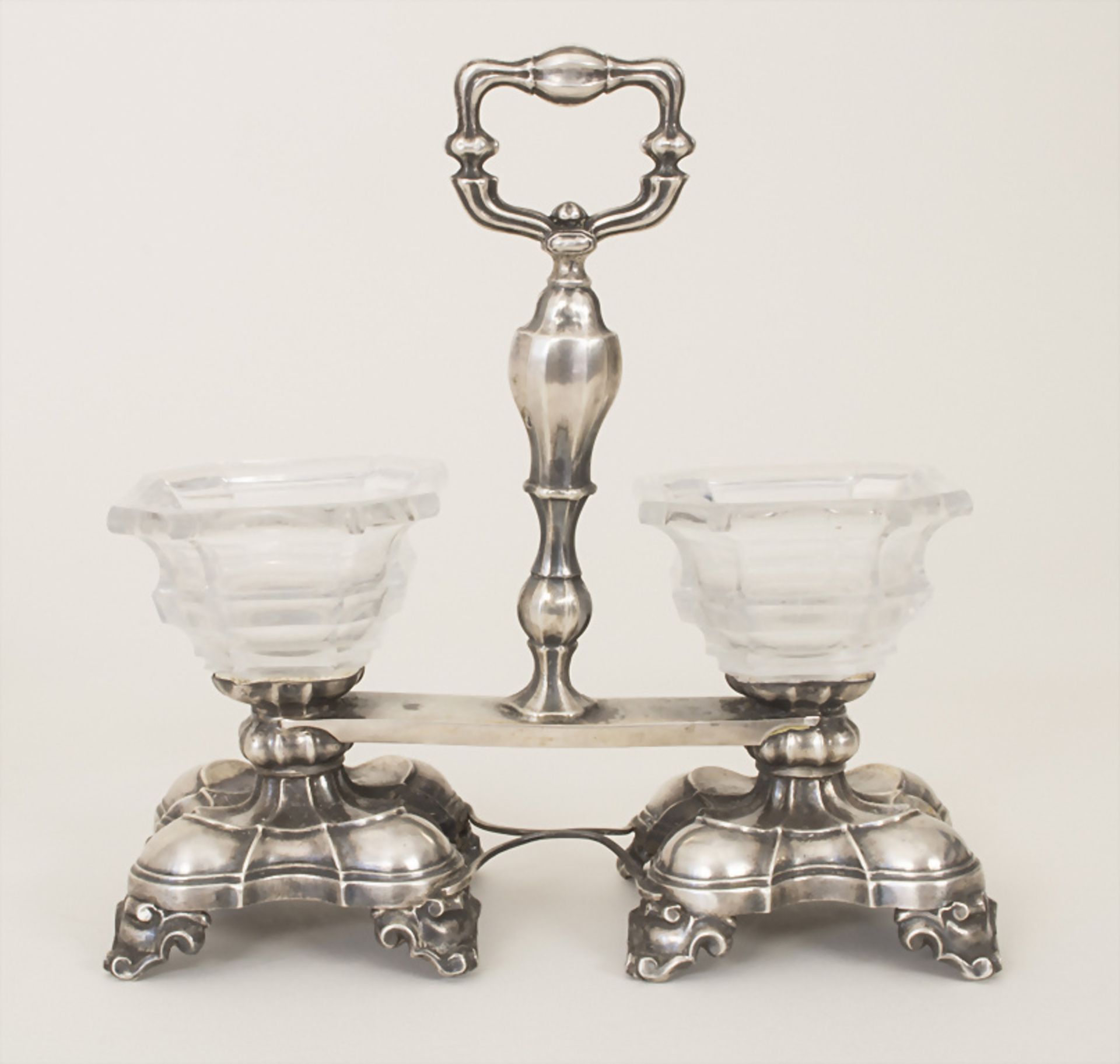 Paar Salieren / A pair of silver open salts, Frankreich, um 1840 - Image 3 of 5