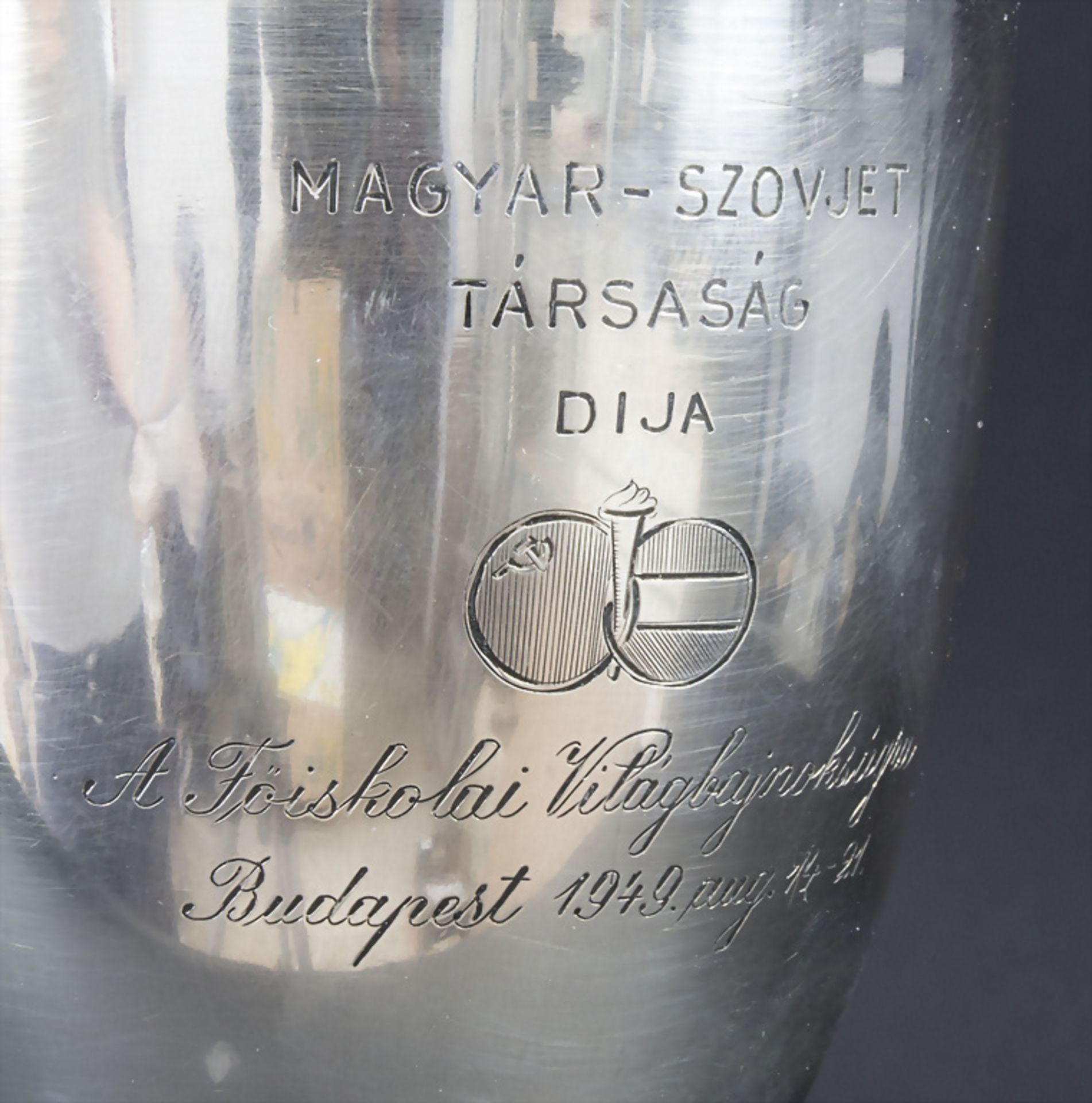 Pokal / A silver cup, Budapest, 1949 - Bild 3 aus 7