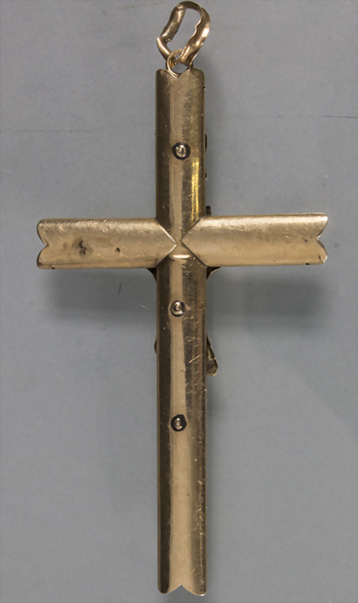 Kreuz Anhänger / A 14ct gold cross pendant - Bild 3 aus 3