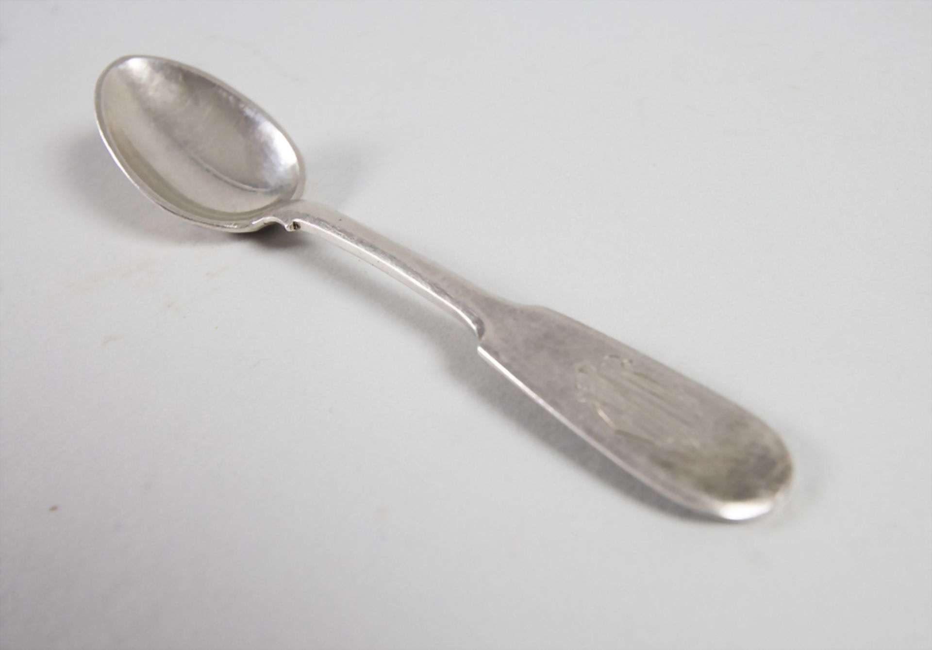 6 Mokkalöffel / 6 silver mocha spoons, wohl Nikolai Pavlovich Pavlov, Moskau / Moscow, 1896 - Bild 3 aus 4