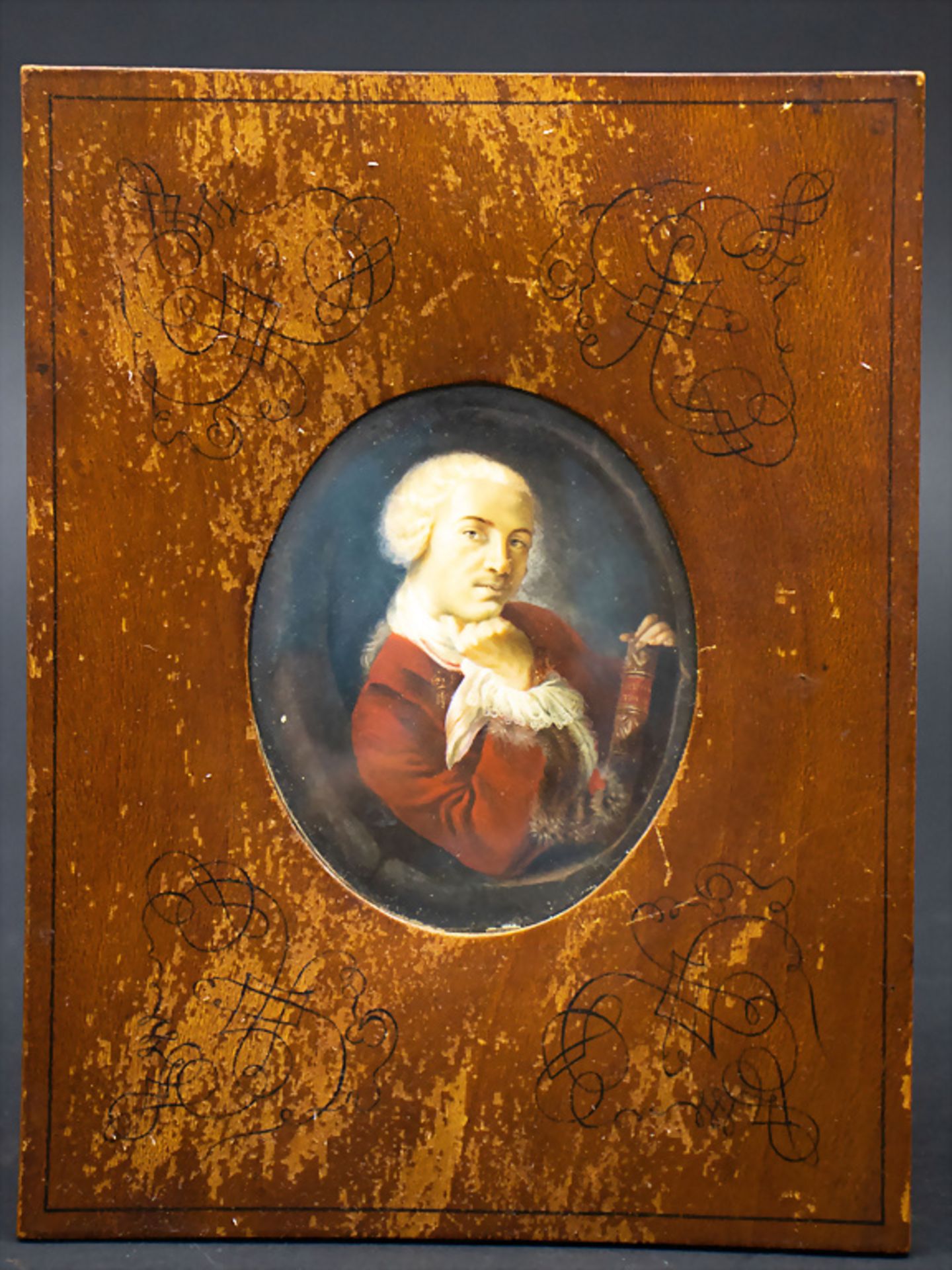 Louis Gabriel BLANCHET (1705-1772) zugeschr., Miniatur Porträit Bernard Forest de Bélidor ... - Image 2 of 4