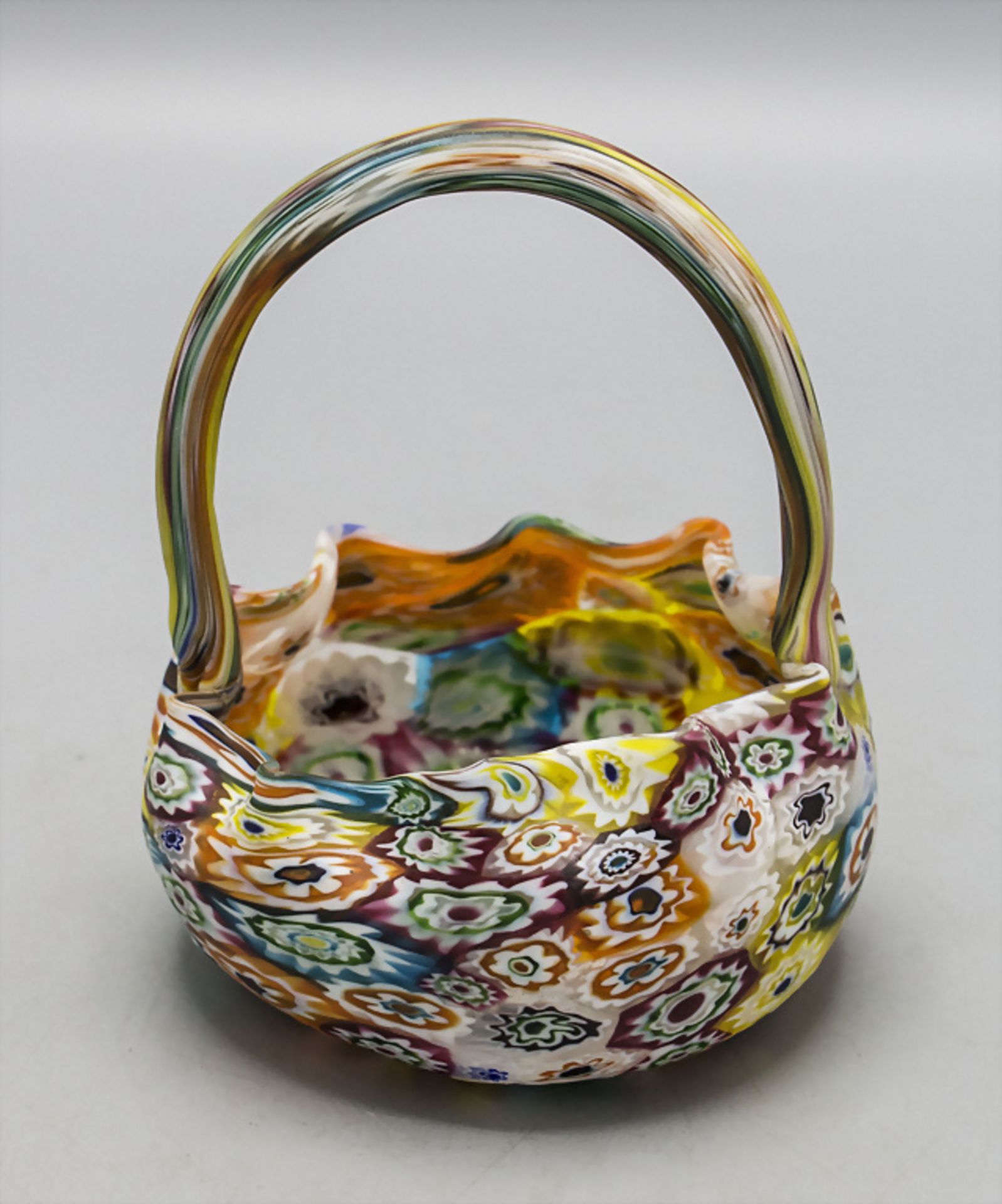 Jugendstil Henkelschale / An Art Nouveau vase with handles, Fratelli Toso, Murano, um 1910 - Bild 3 aus 5