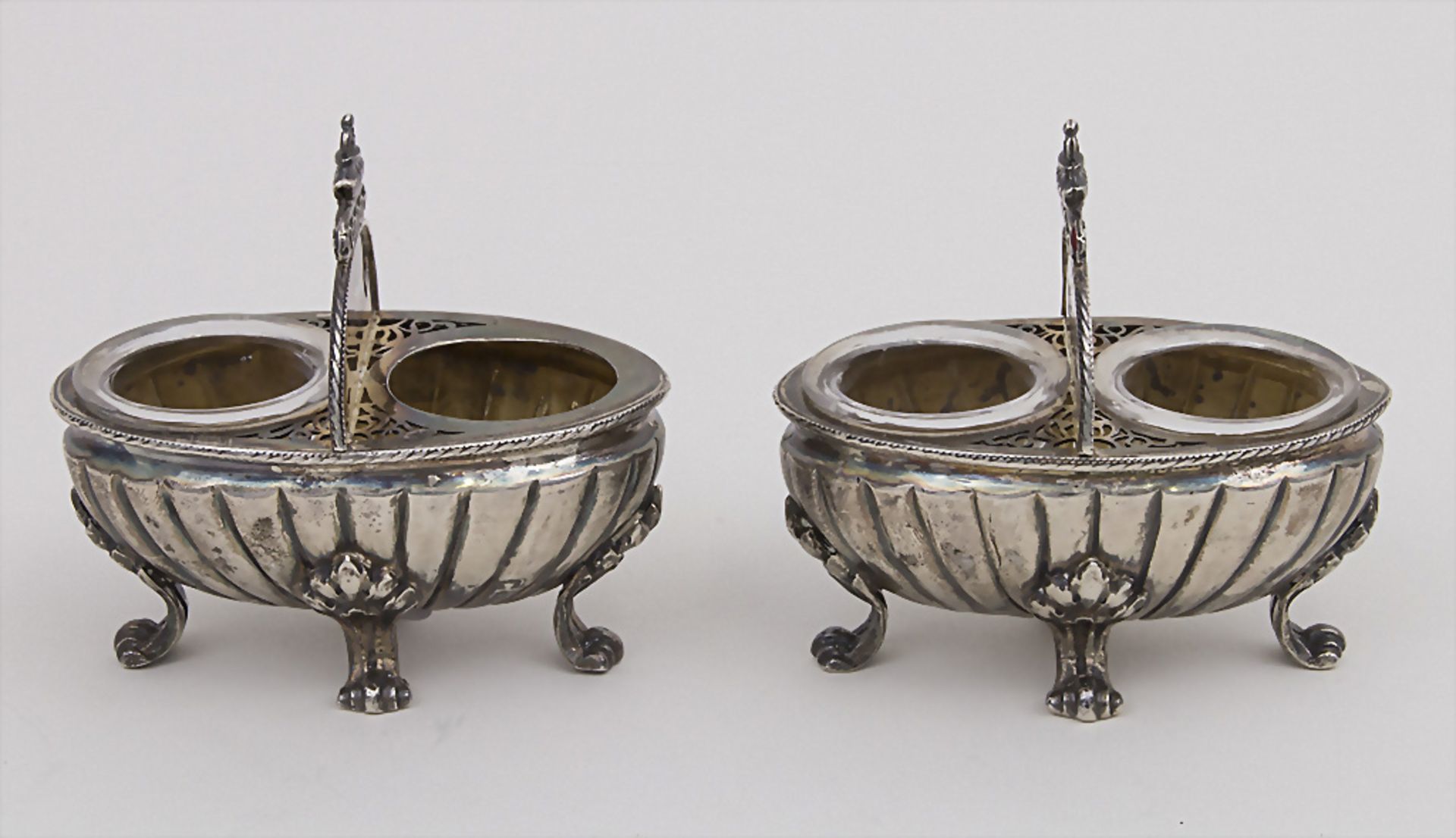 Paar Salieren / A pair of open salts, Paris, um 1900