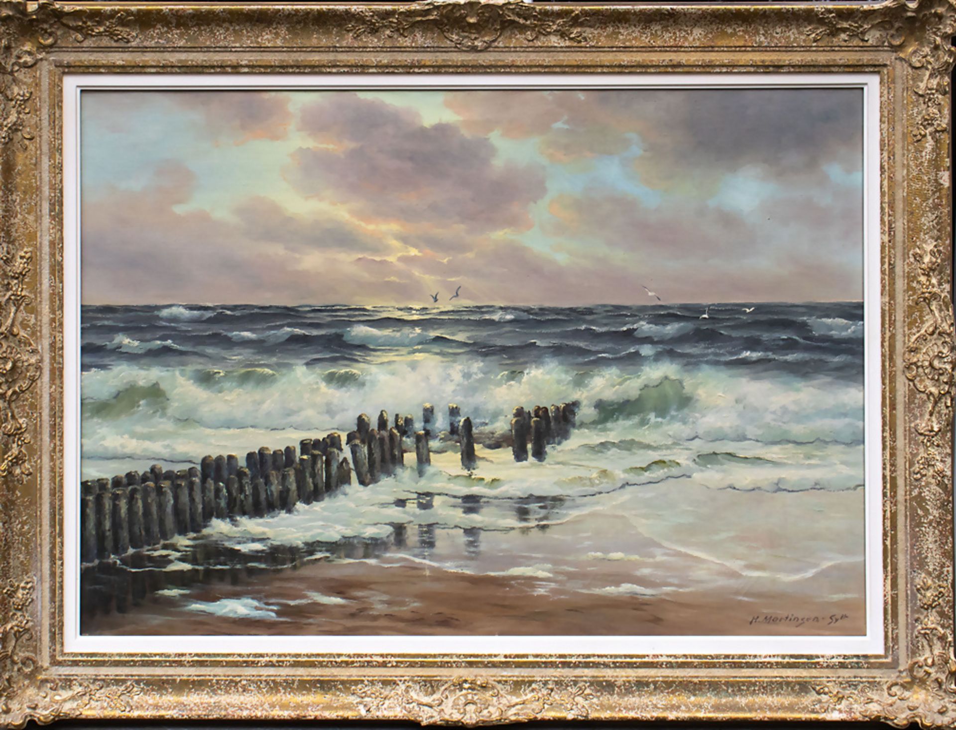 Helmut MARTINSEN (1903-1982), 'Strandszene auf Sylt' / 'A beach scene on Sylt', 20. Jh. - Bild 2 aus 9