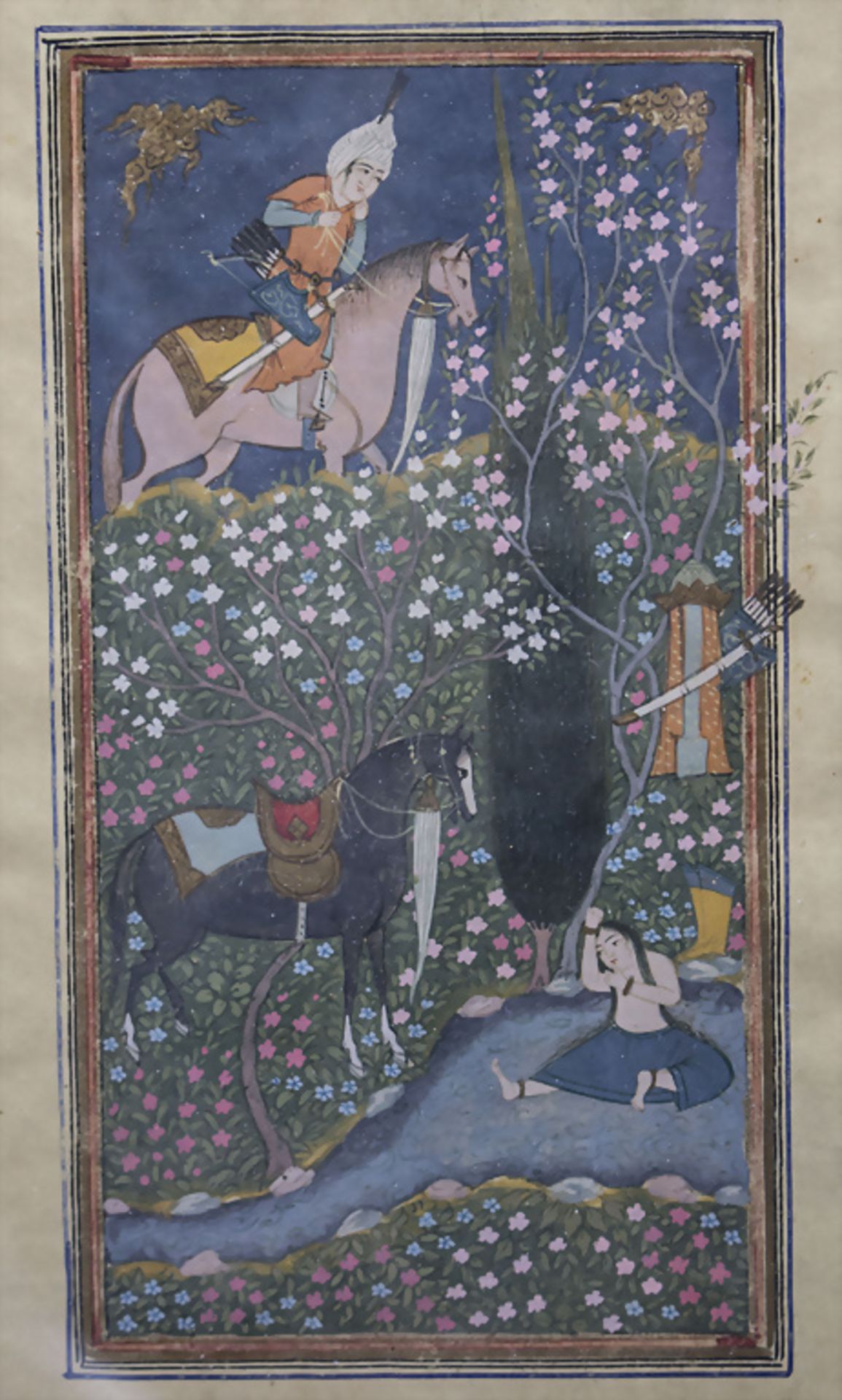 Konvolut Miniaturen u.a. EMAMI, persisch / indisch, 19.-20. Jh. - Bild 3 aus 5