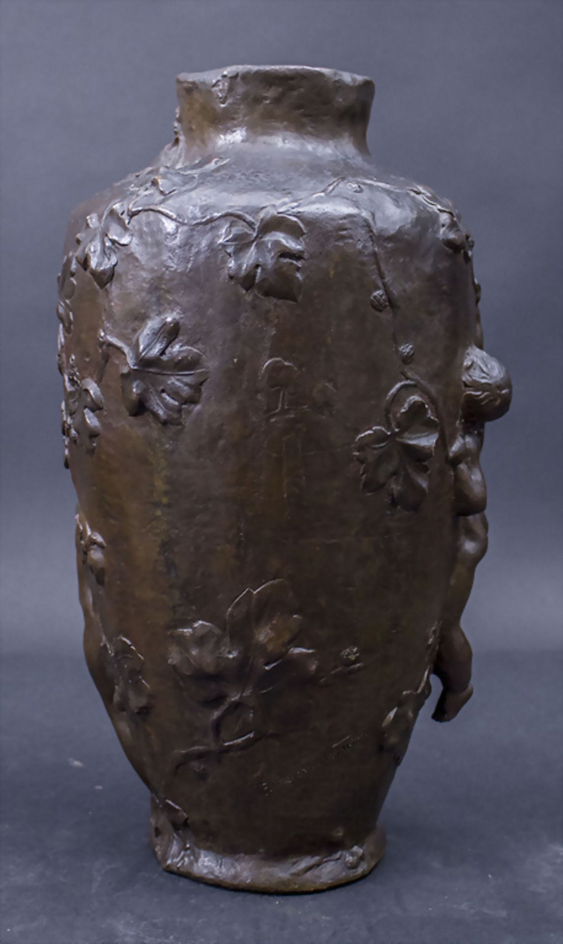 Paul MOREAU-VAUTIER (1871-1936), große Bronze Vase / A large bronze vase, um 1900 - Bild 3 aus 8