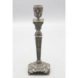 Silberleuchter / A silver candlestick, deutsch, um 1890