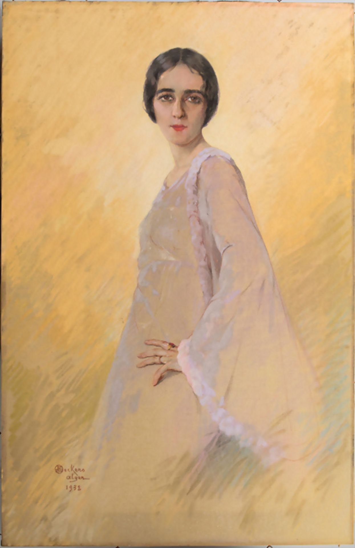 Émile DECKERS (1885-1968), 'Schöne Algerierin im Cocktailkleid' / 'An Algerian woman wearing a ... - Image 2 of 11