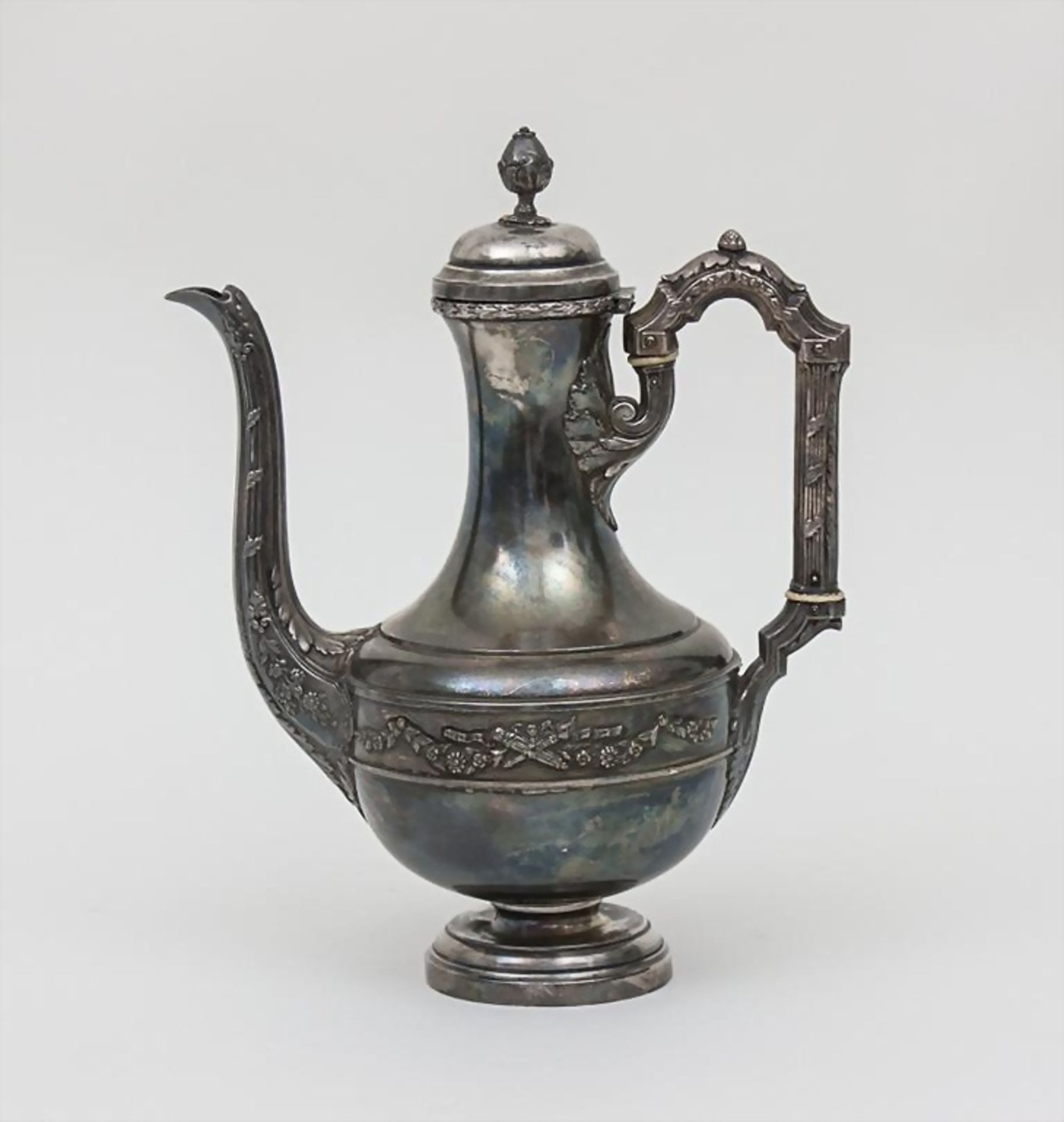 Kanne im Louis Seize Stil/Plated Coffee Pot In the Style Of Louis XVI, 19. Jh.