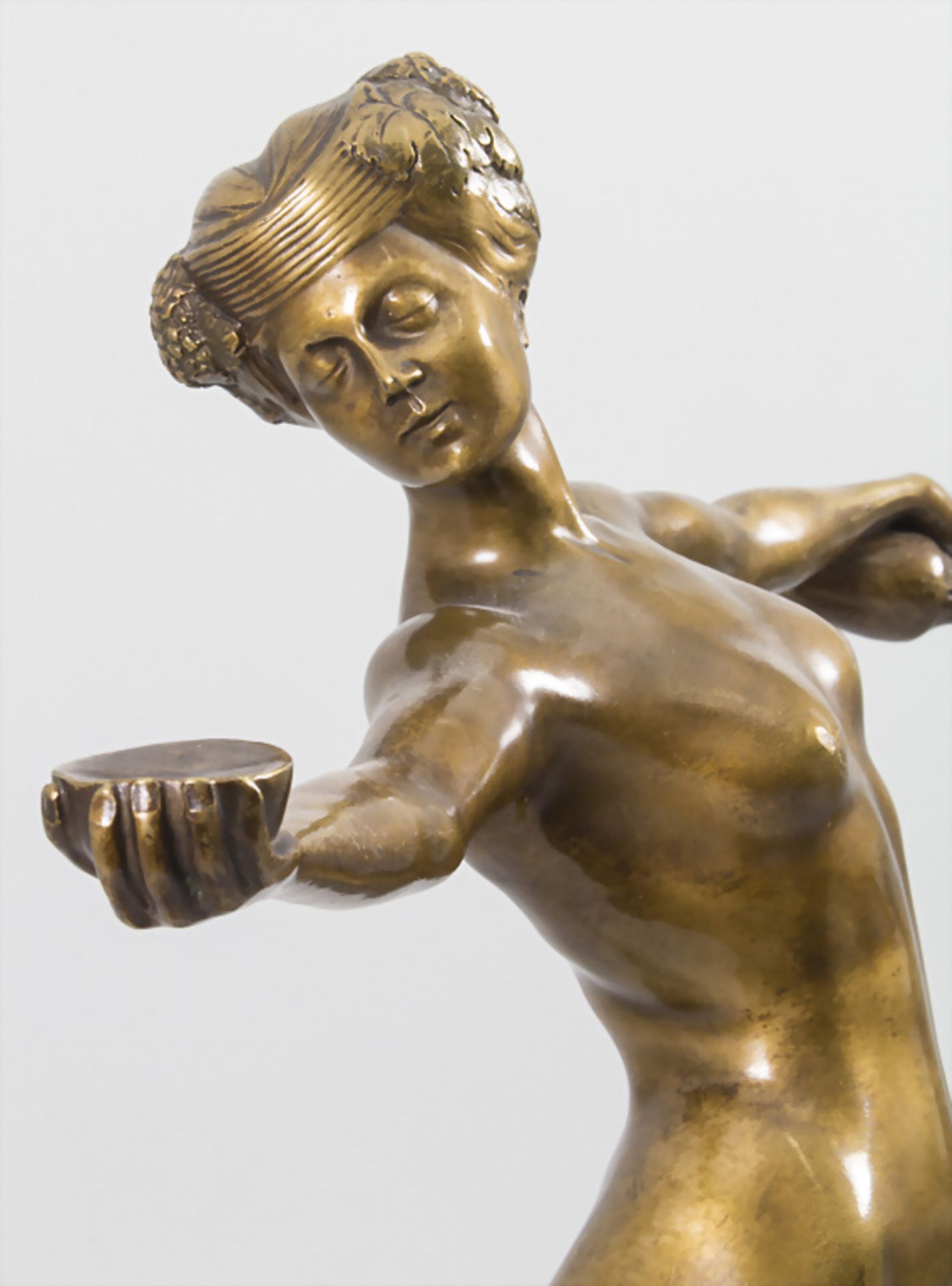 Artur Imanuel Löwental (Wien 1879-1964 Berlin), Jugendstil Bronze 'Weiblicher Akt' / An Art ... - Image 8 of 10