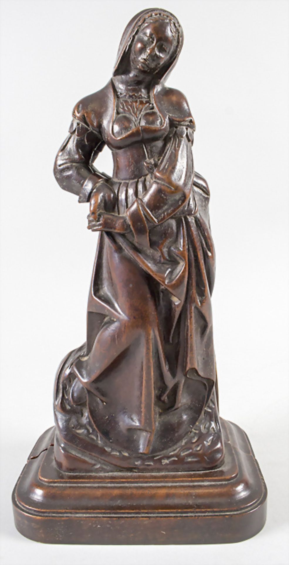 Paar Renaissance Skulpturen / A pair of Renaissance wooden sculptures, wohl 16. Jh. - Image 6 of 6