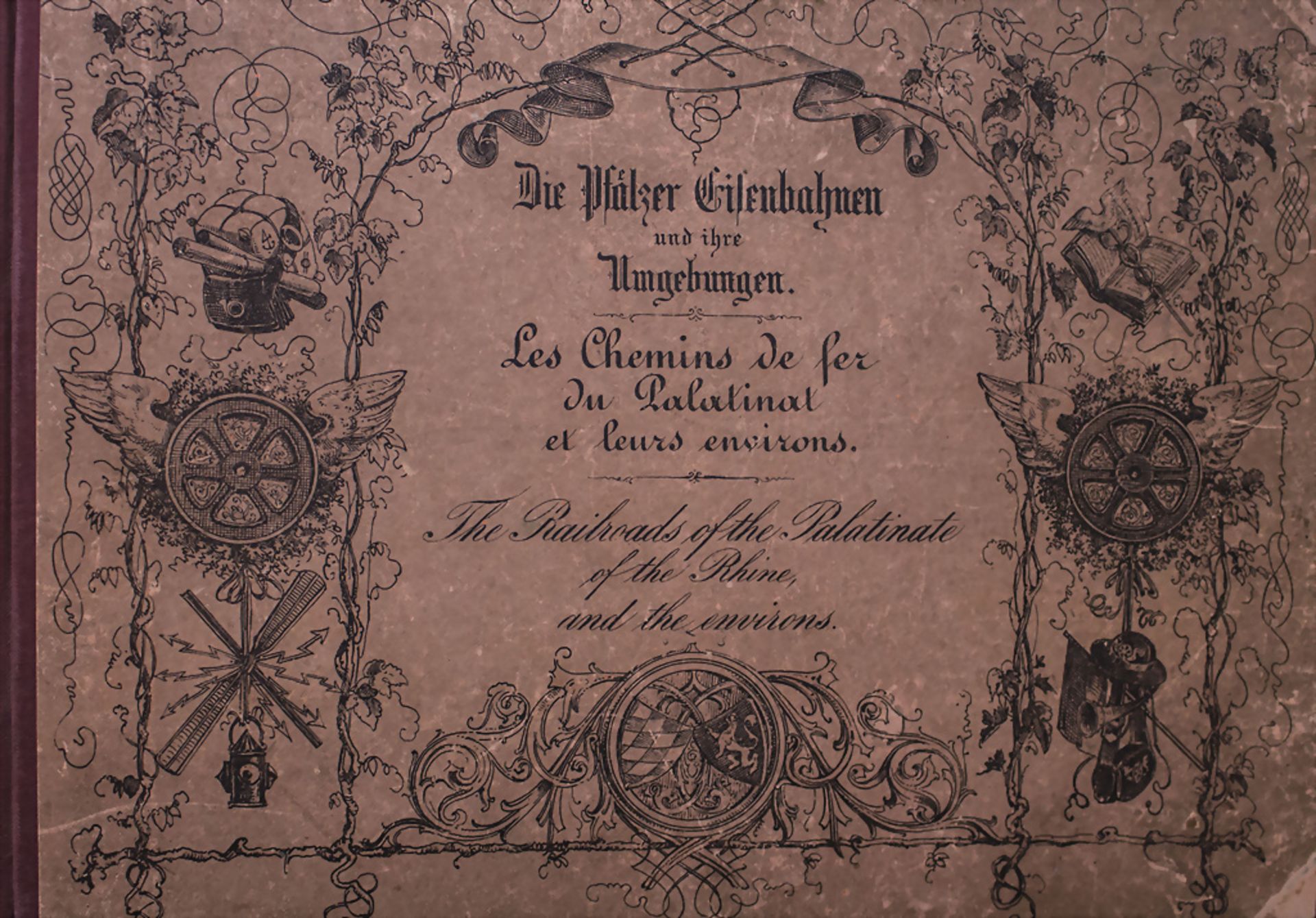 Konvolut aus 28 Drucken von Pfälzer Landschaften und Sehenswürdigkeiten, 1854 - Bild 5 aus 6
