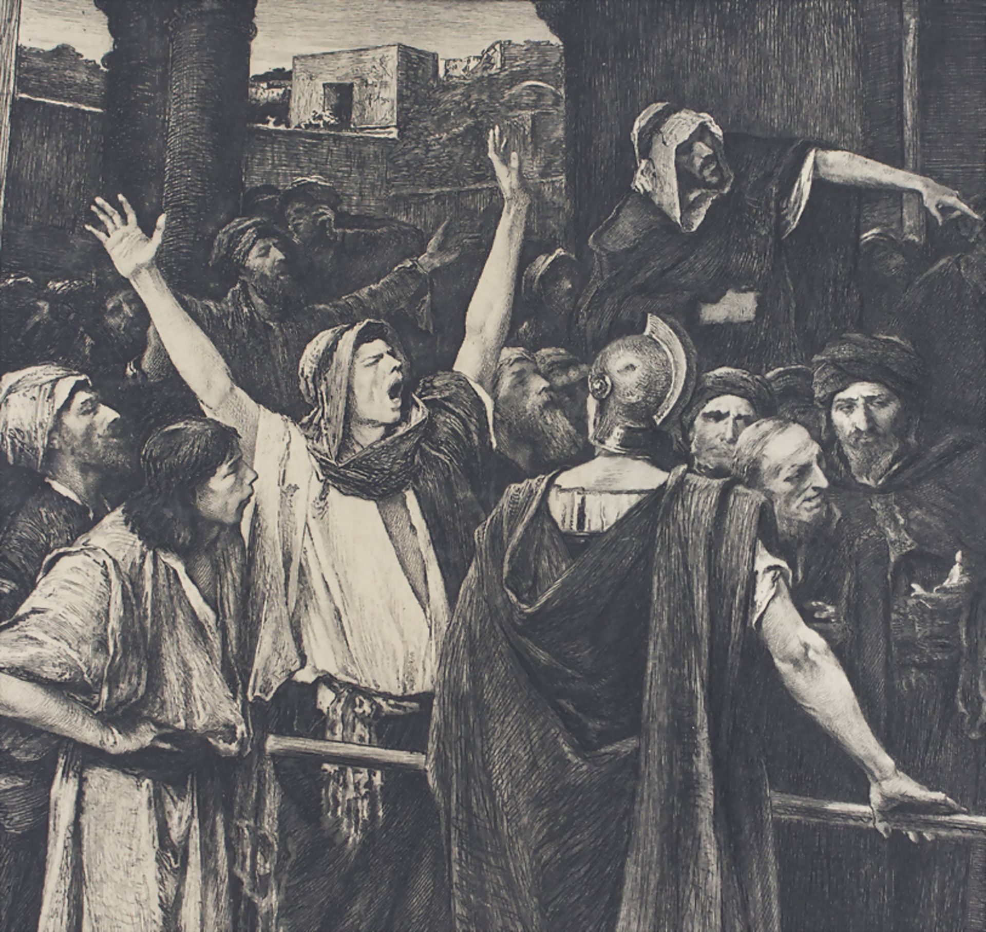 Mihály Munkácsy (1844-1900), 'Le Christ devant Pilate' / 'Christ in front of Pilatus', 1881 - Image 11 of 17