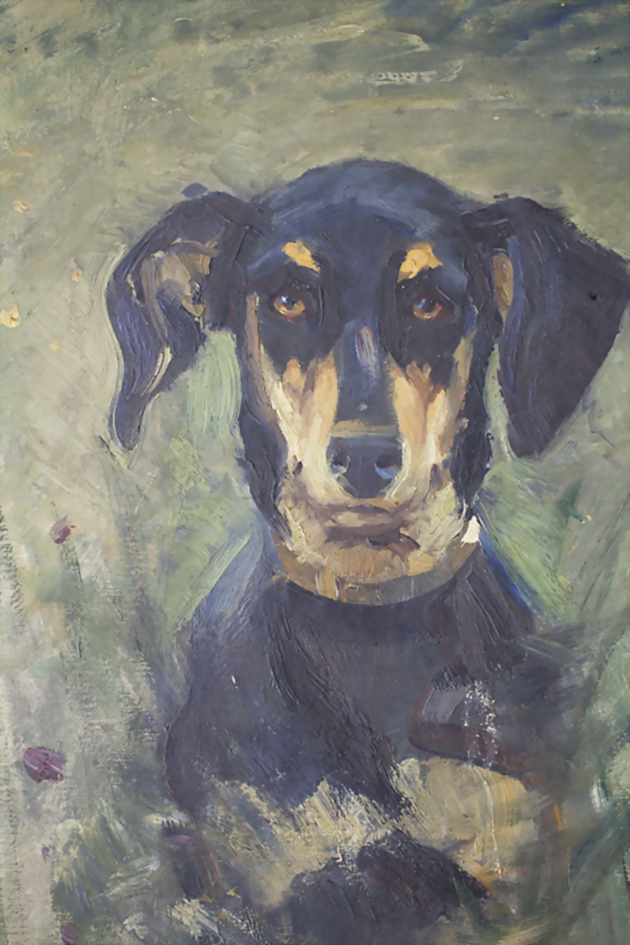 Alfred SCHMIDT (Dresden 1867-1956 Stuttgart), Dackel / A Dachshund, um 1900 - Image 4 of 5