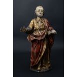 Skulptur 'Heiliger Petrus' / A wooden sculpture 'Saint Peter', süddeutsch, 17./18. Jh.