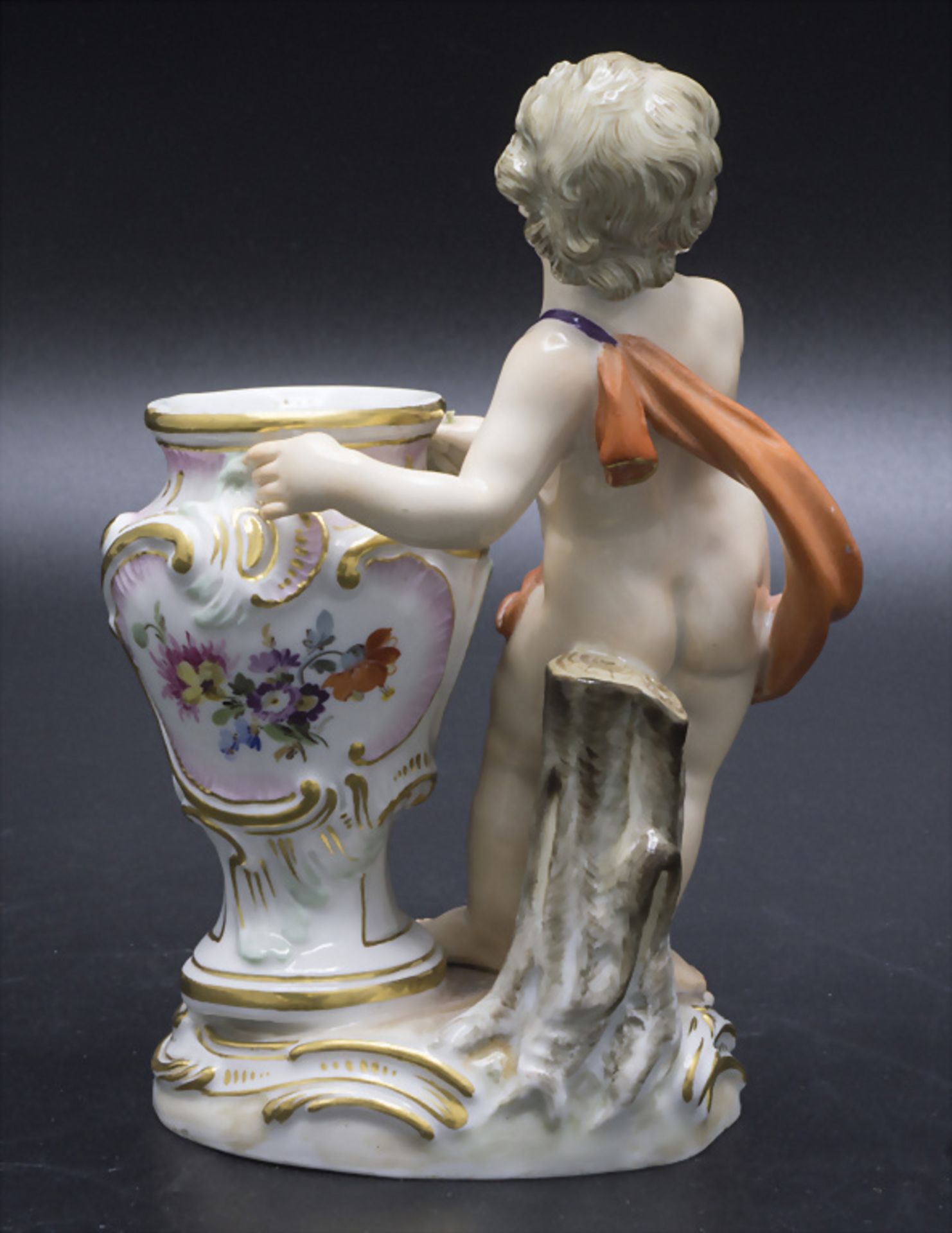 Putto mit Vase / A cherub with vase, Meissen, um 1860 - Bild 3 aus 5