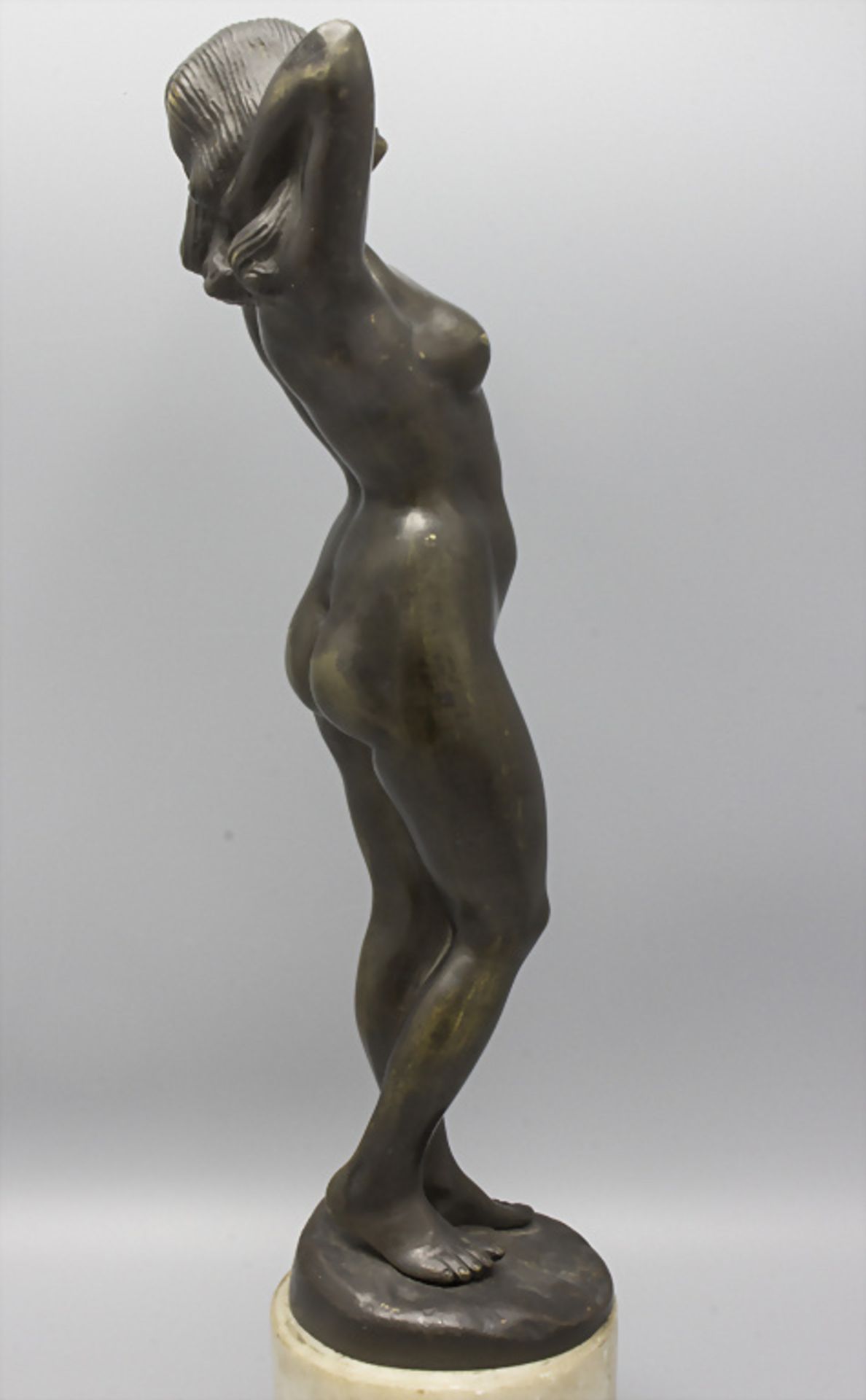 Jugendstil Akt / An Art Nouveau bronze of a nude, deutsch, um 1900 - Bild 7 aus 7