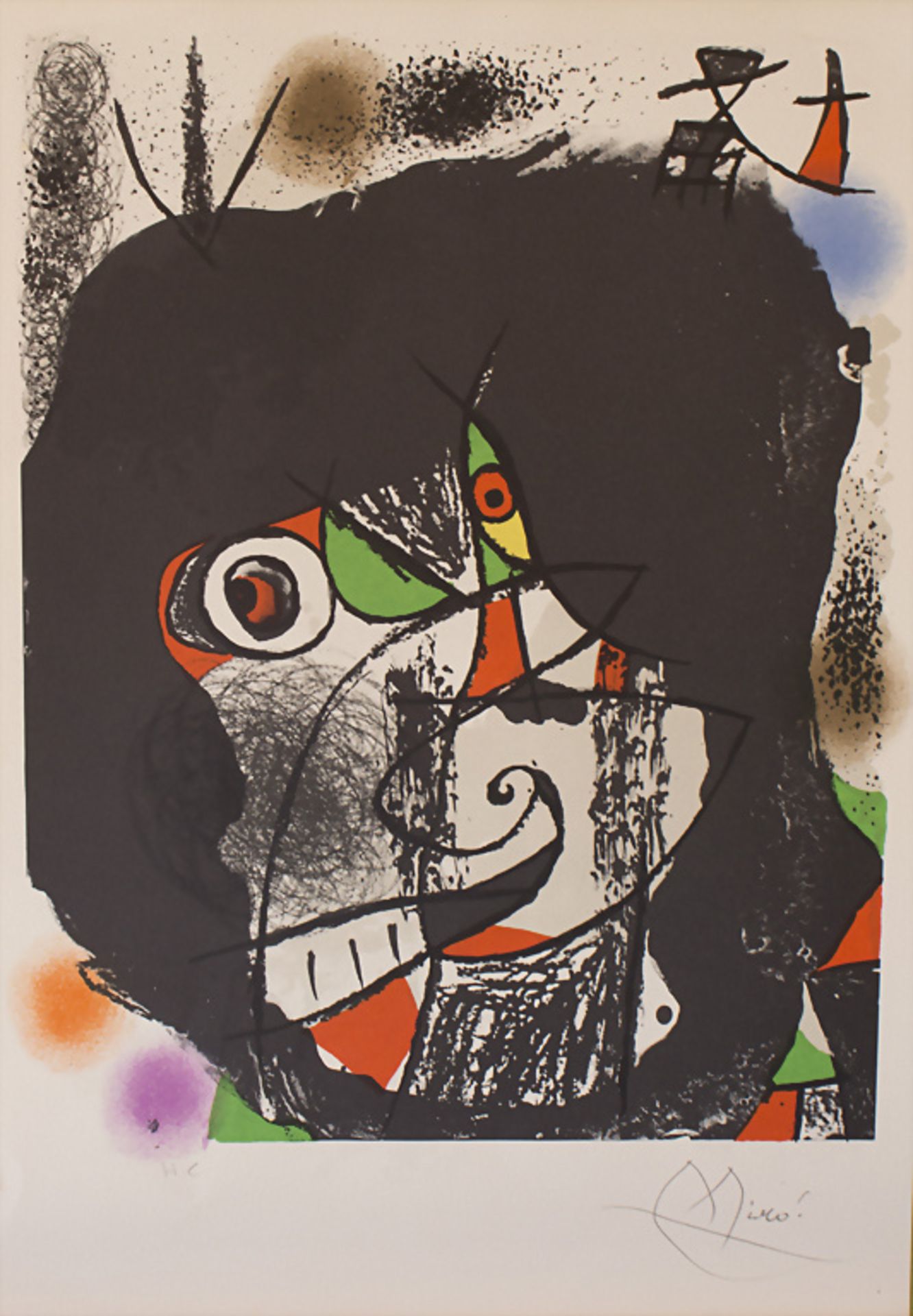 Joan Miró (1893-1983), aus der Serie 'Les révolutions scéniques du XXe siècle', 1975