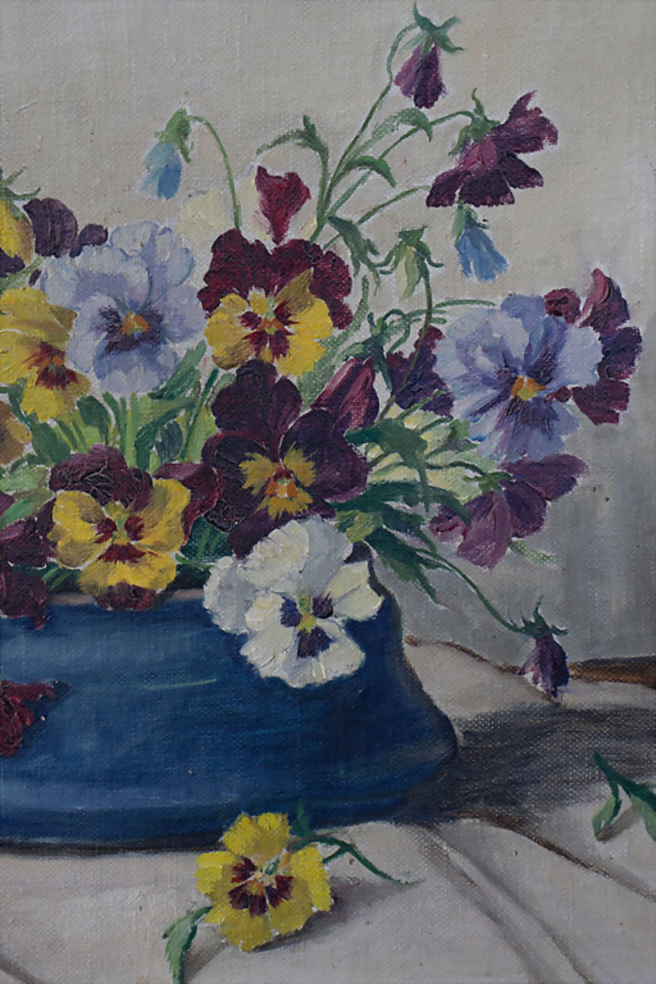 Max STEUDEL (*1873), 'Stiefmütterchen' / 'Pansies', um 1900 - Image 6 of 7