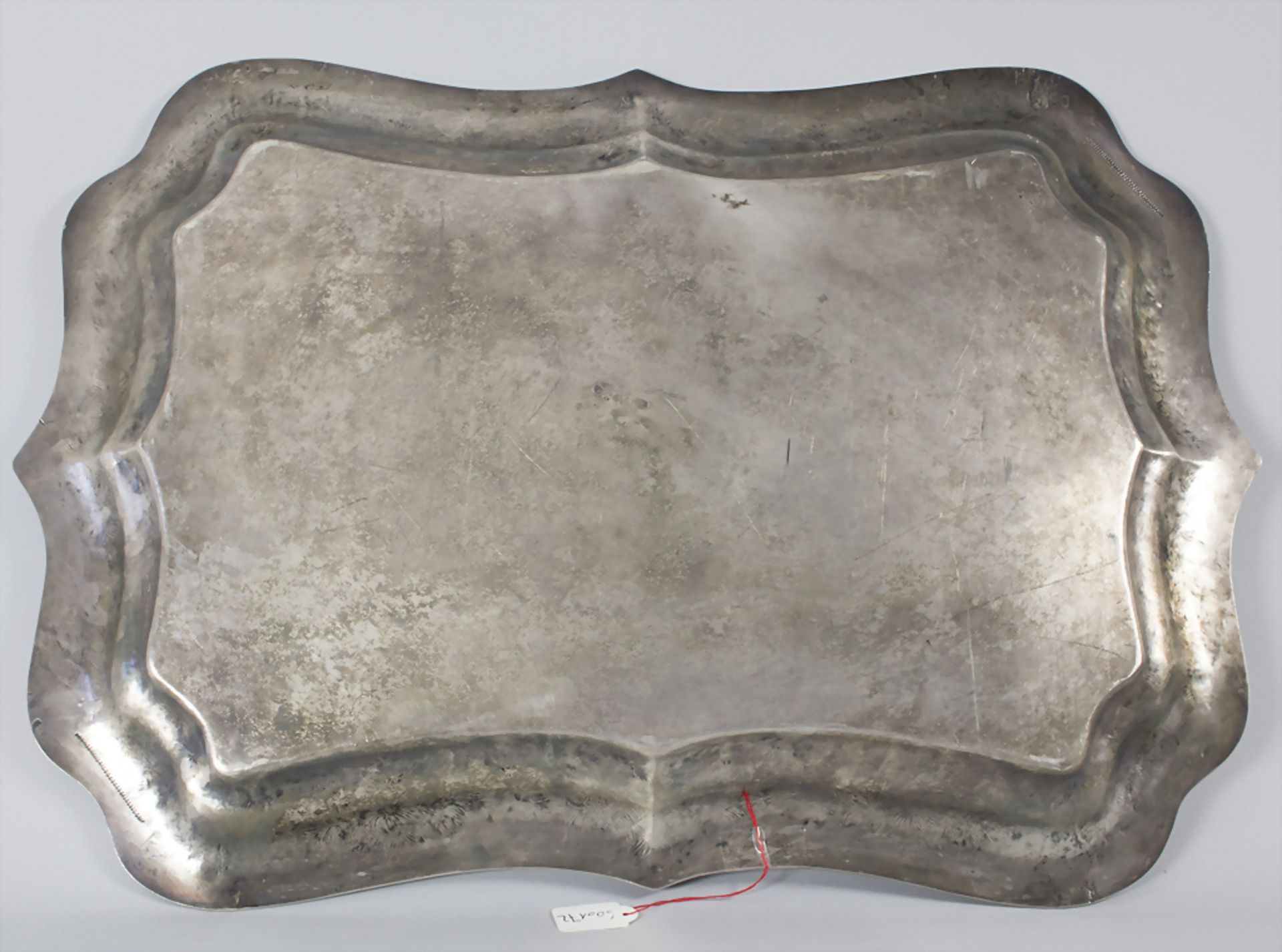 Prunk-Tablett / A large silver tray, Galtes, Barcelona, 19. Jh. - Bild 6 aus 9
