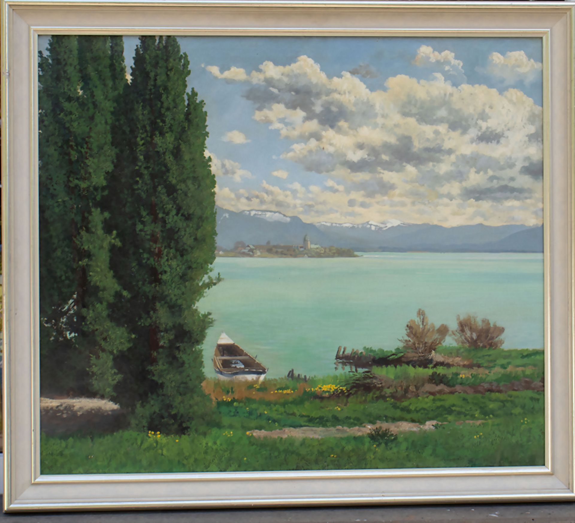 Philipp Sen. GRAF (Würzburg 1874-1947 Prien am Chiemsee), 'Chiemsee Fraueninsel', um 1930 - Bild 2 aus 8