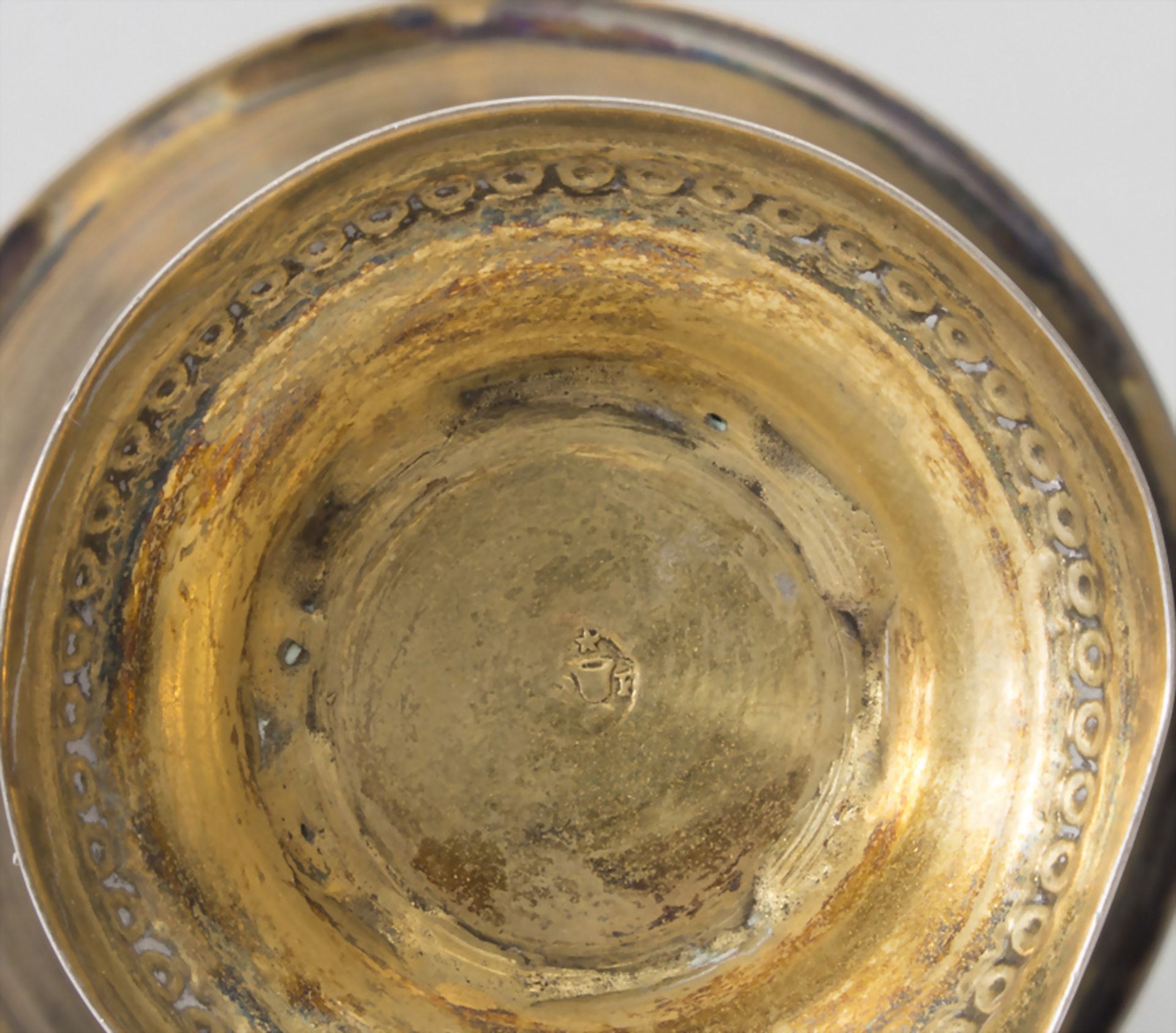6 Miniatur Glockenbecher / 6 miniature silver beakers / 6 miniature gobelets en argent massif ... - Image 7 of 7
