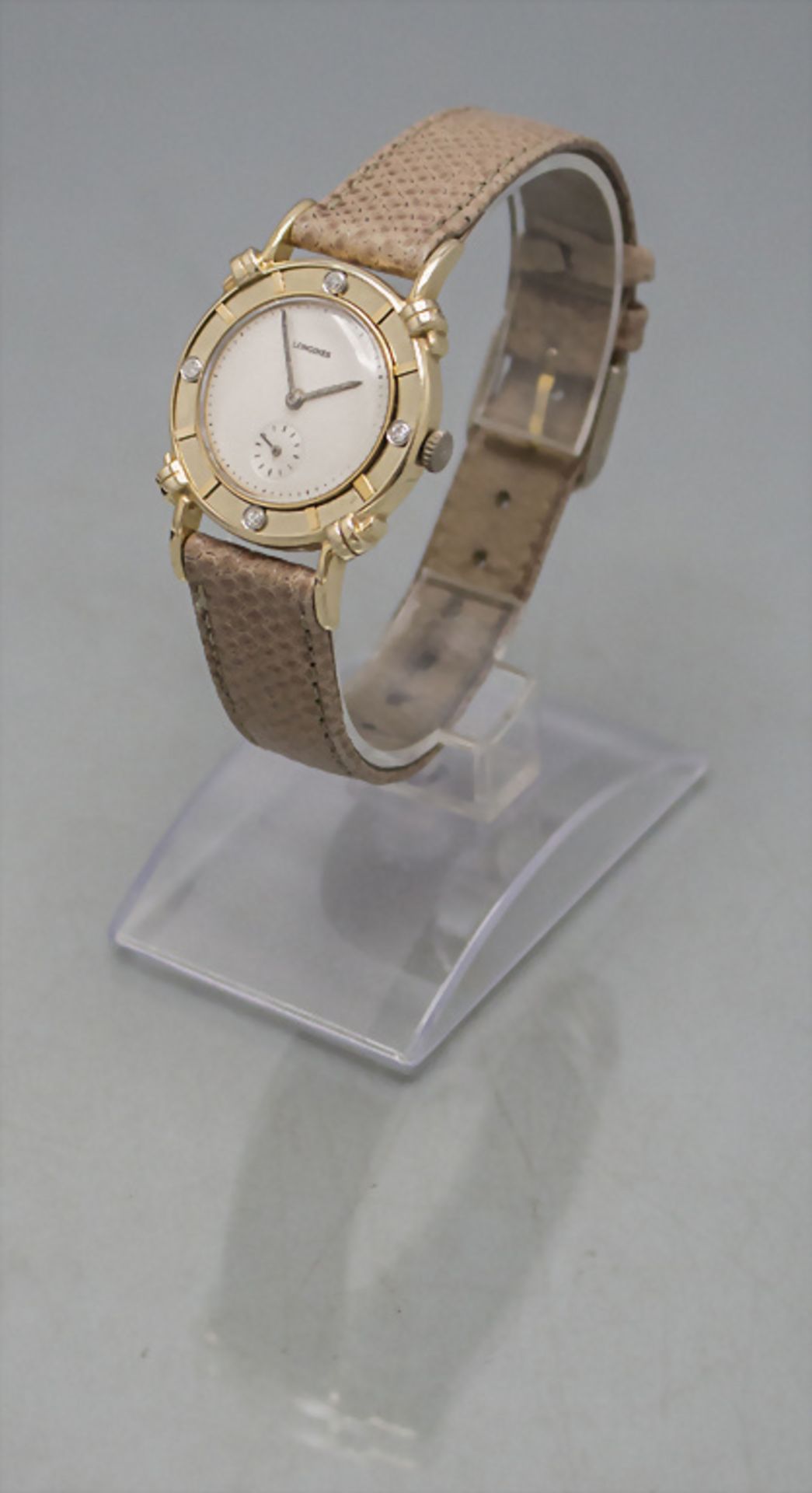 DAU / A ladies 14 ct gold wristwatch, Longines, Schweiz/Swiss, 1945-1950 - Bild 2 aus 10