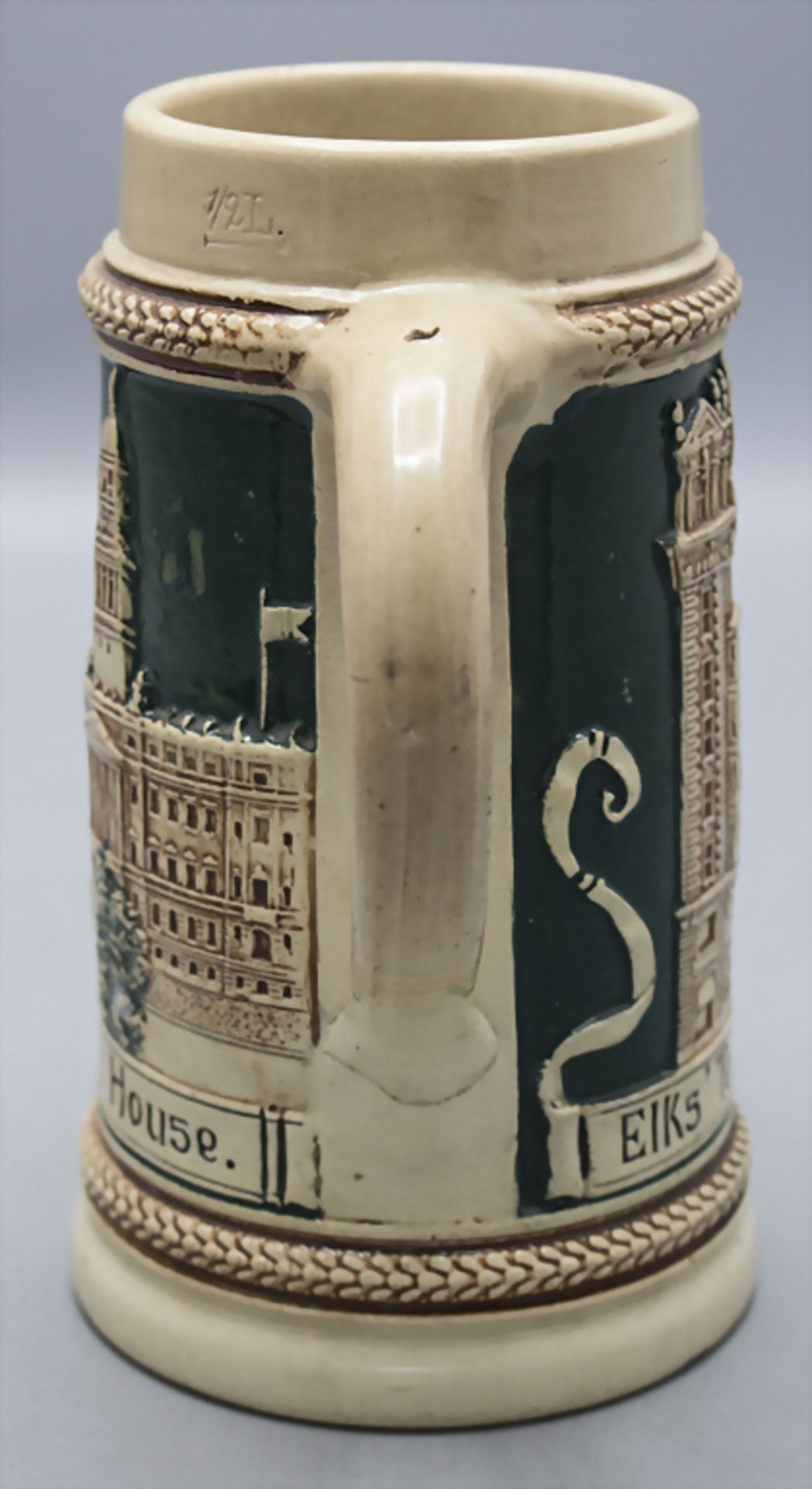 Bierkrug / A beer mug / stein, 'B.P.O.E. Benevolent and Protective Order of Elks', Detroit ... - Bild 4 aus 6