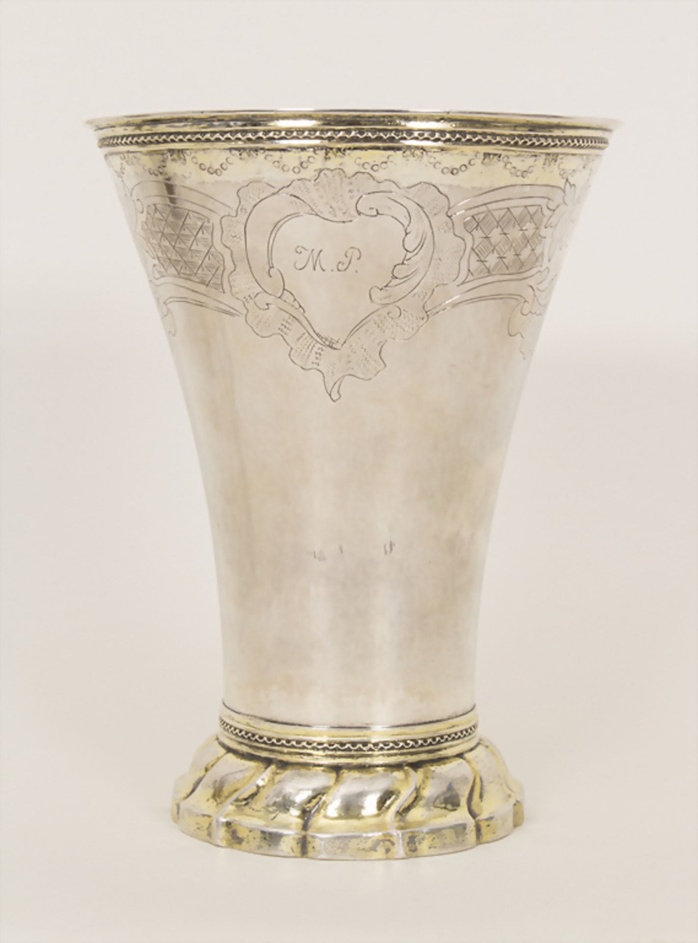 Hochzeitsbecher / A silver wedding beaker, Arvid Floberg, Stockholm, 1791