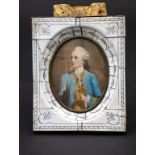 Rokoko Miniatur Porträt eines Adligen / A Rococo miniature portrait of a nobleman, um 1800