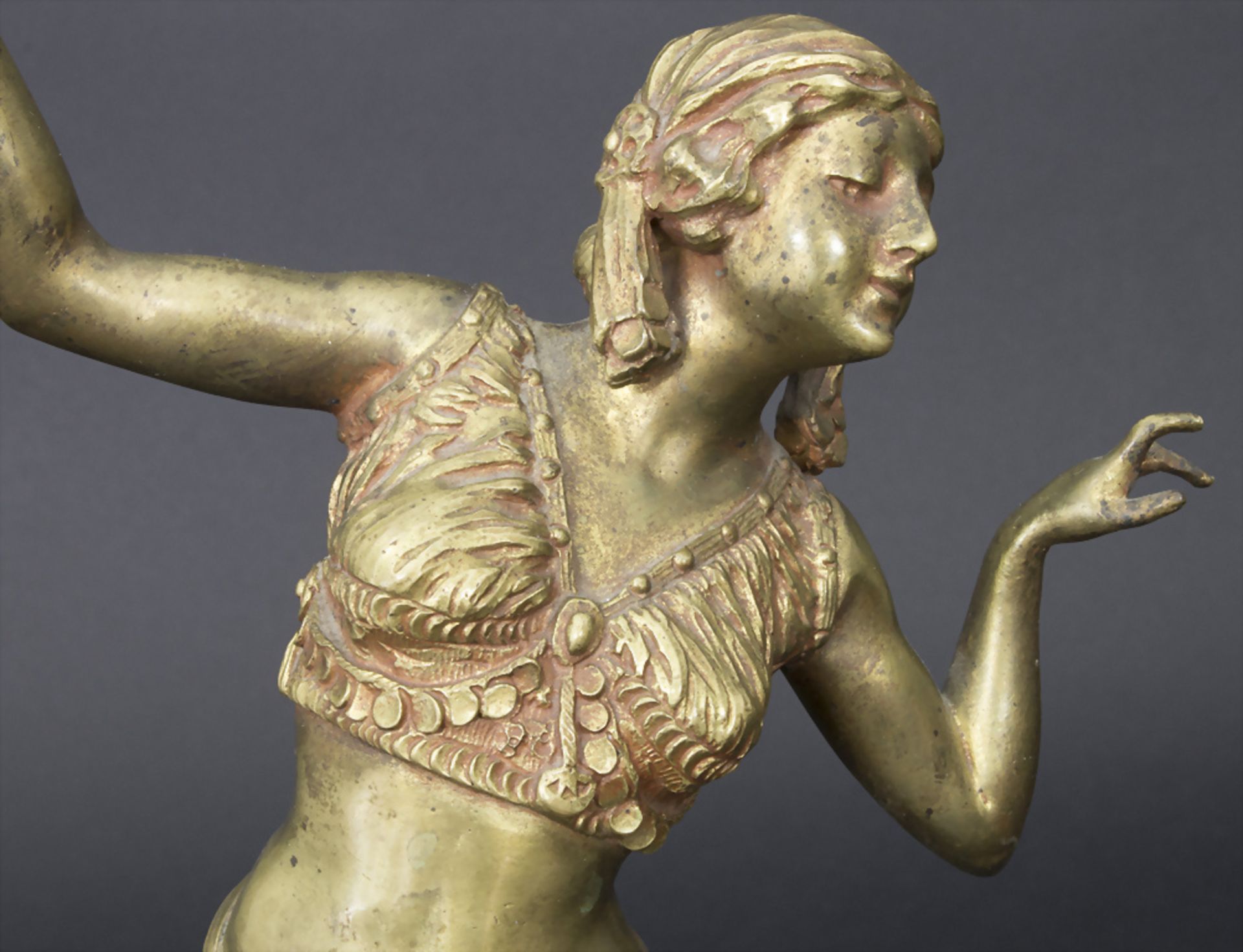 Jugendstil Bronze 'Orientalische Tänzerin' / An Art Nouveau bronze 'Oriental dancer', ... - Image 5 of 5