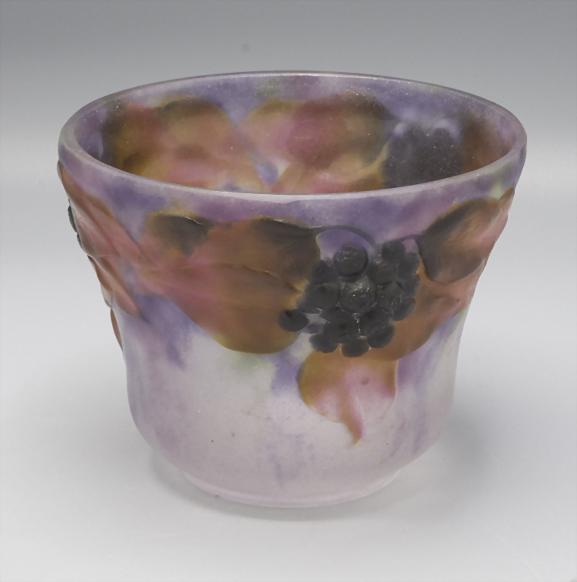 Jugendstil Schale 'Lierre' / Art Déco glass bowl 'Ivy', Gabriel Argy-Rousseau, Paris, 1919