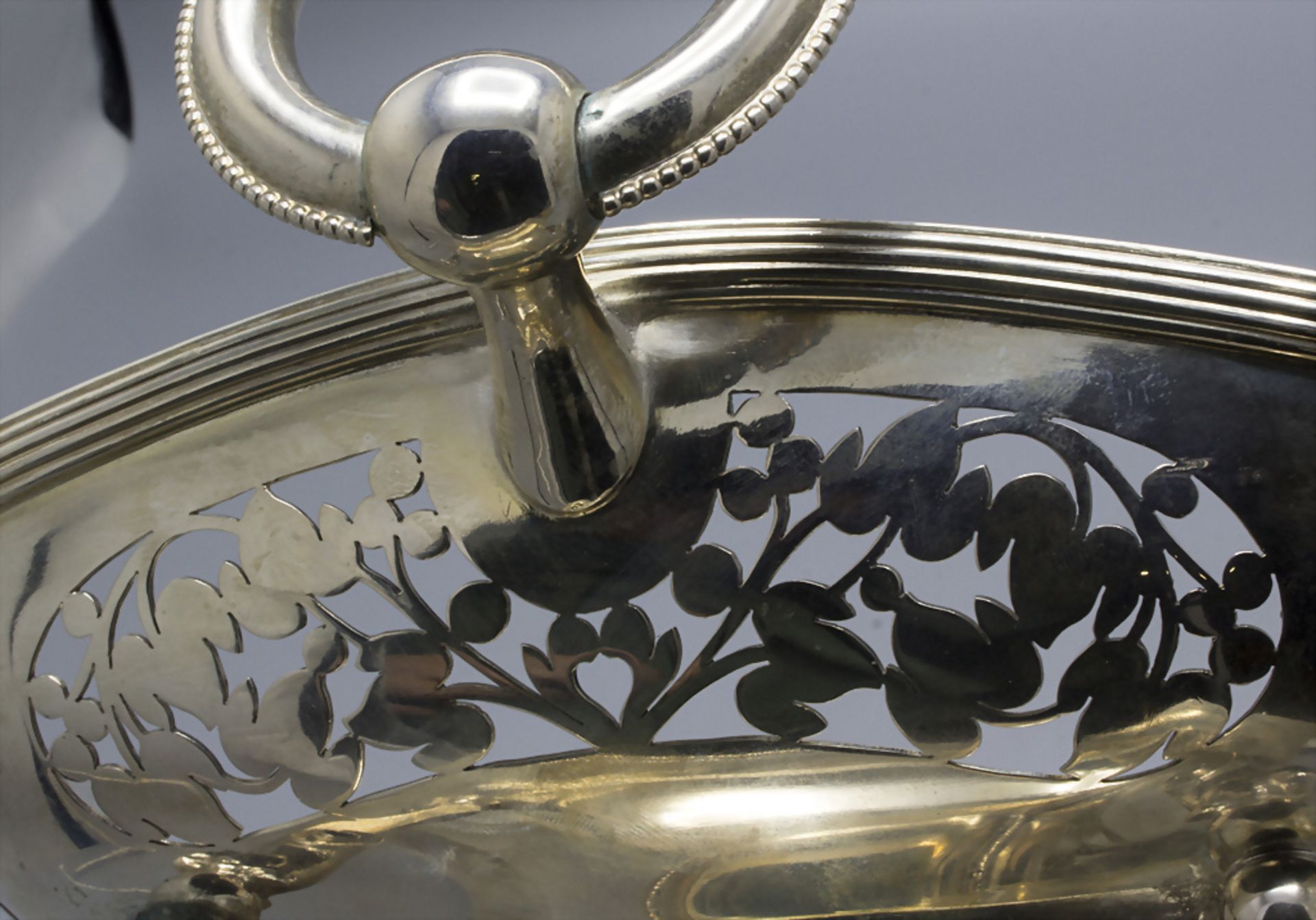 Obstschale / A silver fruit bowl, Wien, um 1925 - Bild 6 aus 9