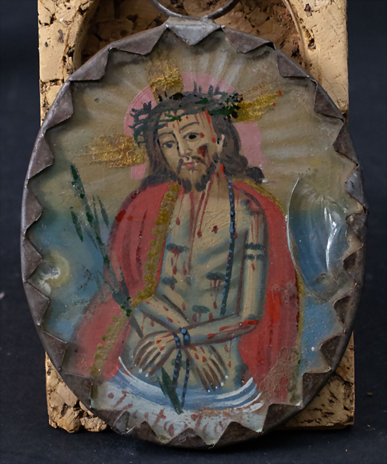 Miniaturmalerei 'Maria Schmerzensmann' / A miniature painting of Mary and Man of Sorrows, ... - Image 2 of 6