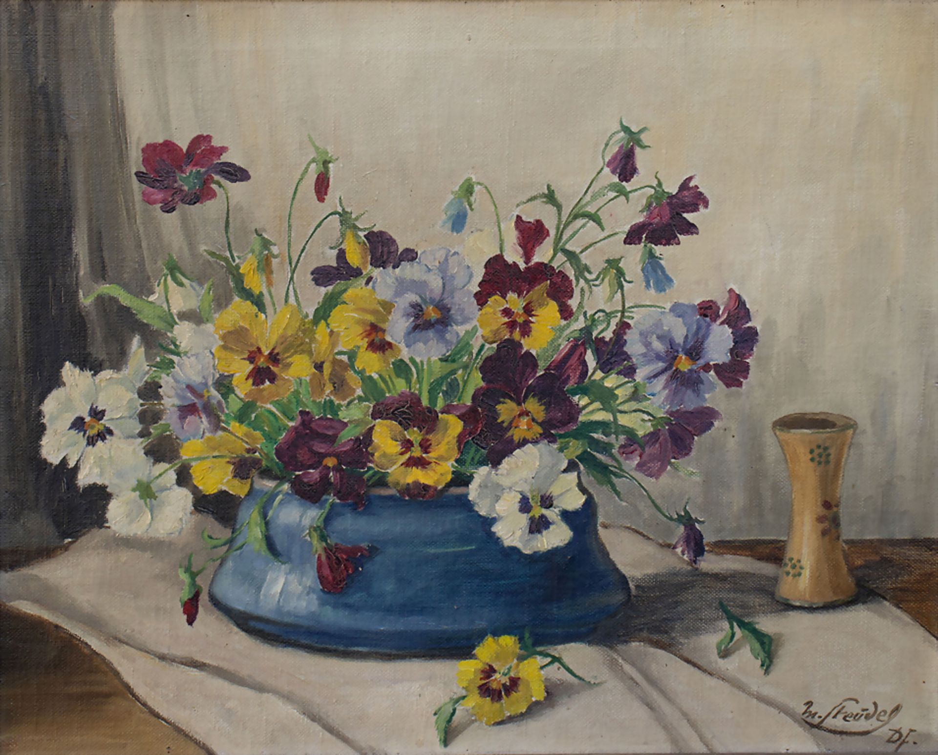 Max STEUDEL (*1873), 'Stiefmütterchen' / 'Pansies', um 1900