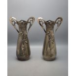 Paar Jugendstil Vasen / A pair of Art Nouveau vases, WMF, Geislingen, um 1906