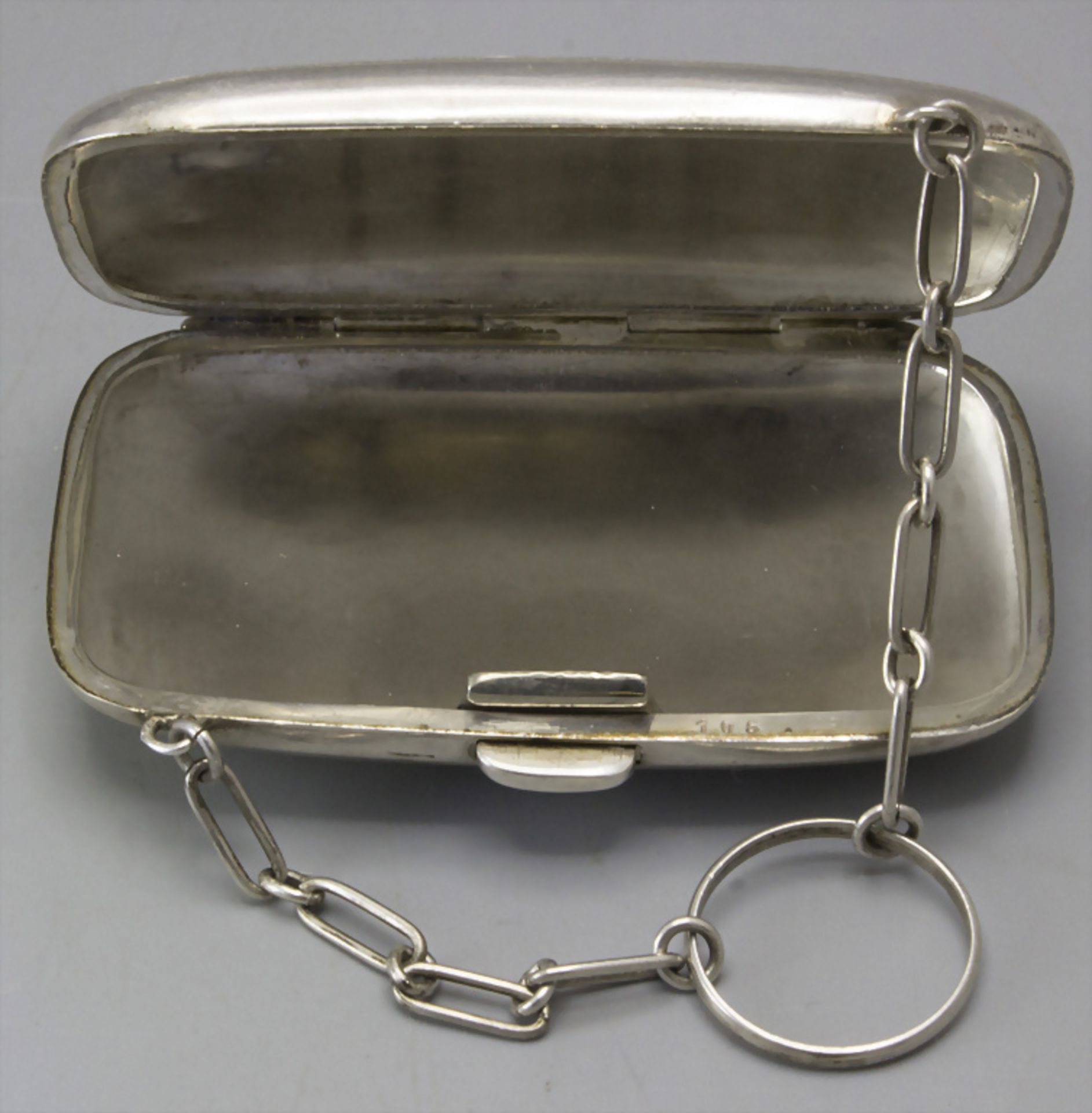 Silber Täschchen/Portemonnaie / A silver purse/wallet, J. Gloster Ltd., Birmingham, 1913 - Bild 4 aus 6