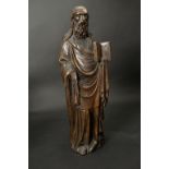 Skulptur Heiliger Petrus/Paulus / A wooden sculpture Saint Peter or Paul, wohl Frankreich, 17. Jh.