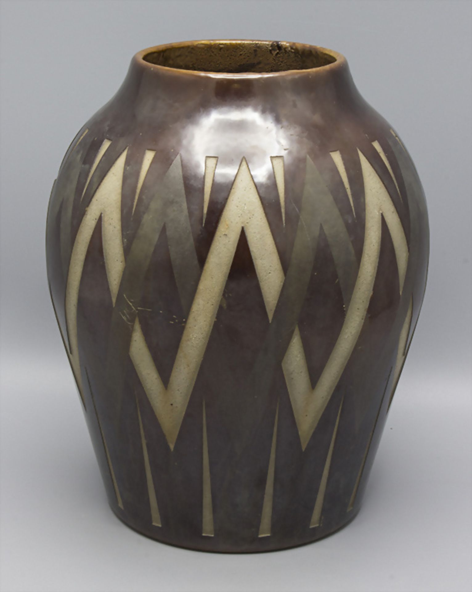 Art Déco Vase / An Art Deco vase, ACNI, Frankreich, um 1920 - Bild 2 aus 7