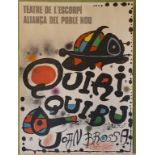 Joan Miró (1893-1983), Plakat 'Quiri Quibu John Brossa', 1976