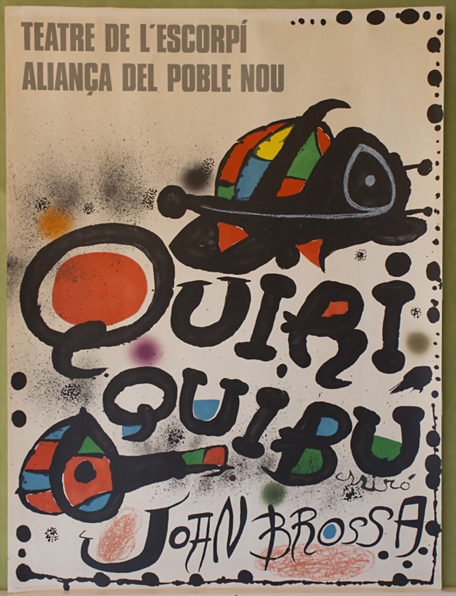 Joan Miró (1893-1983), Plakat 'Quiri Quibu John Brossa', 1976