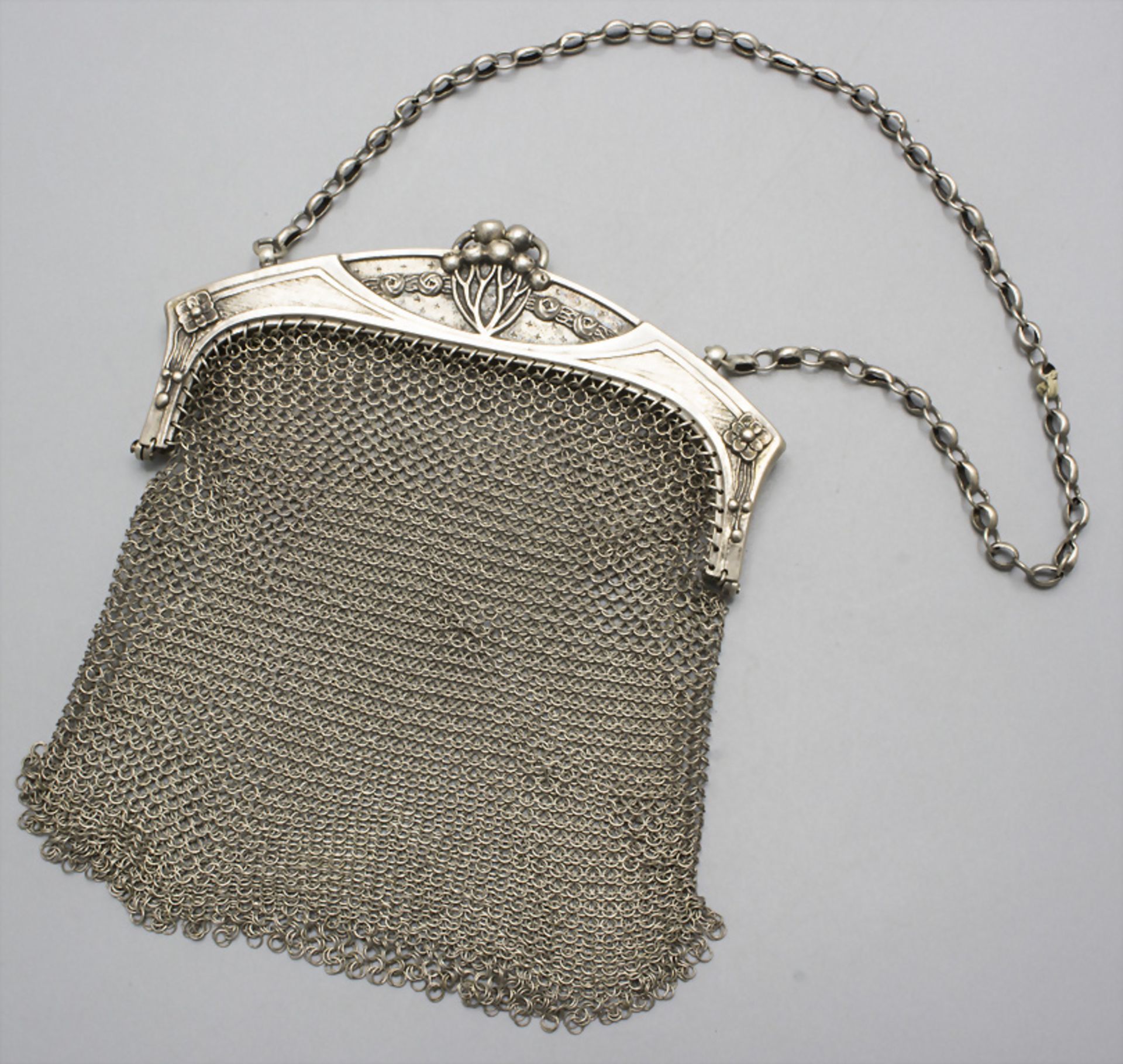 Jugendstil Abendtasche / A silver Art Nouveau evening purse, wohl Pforzheim, um 1900