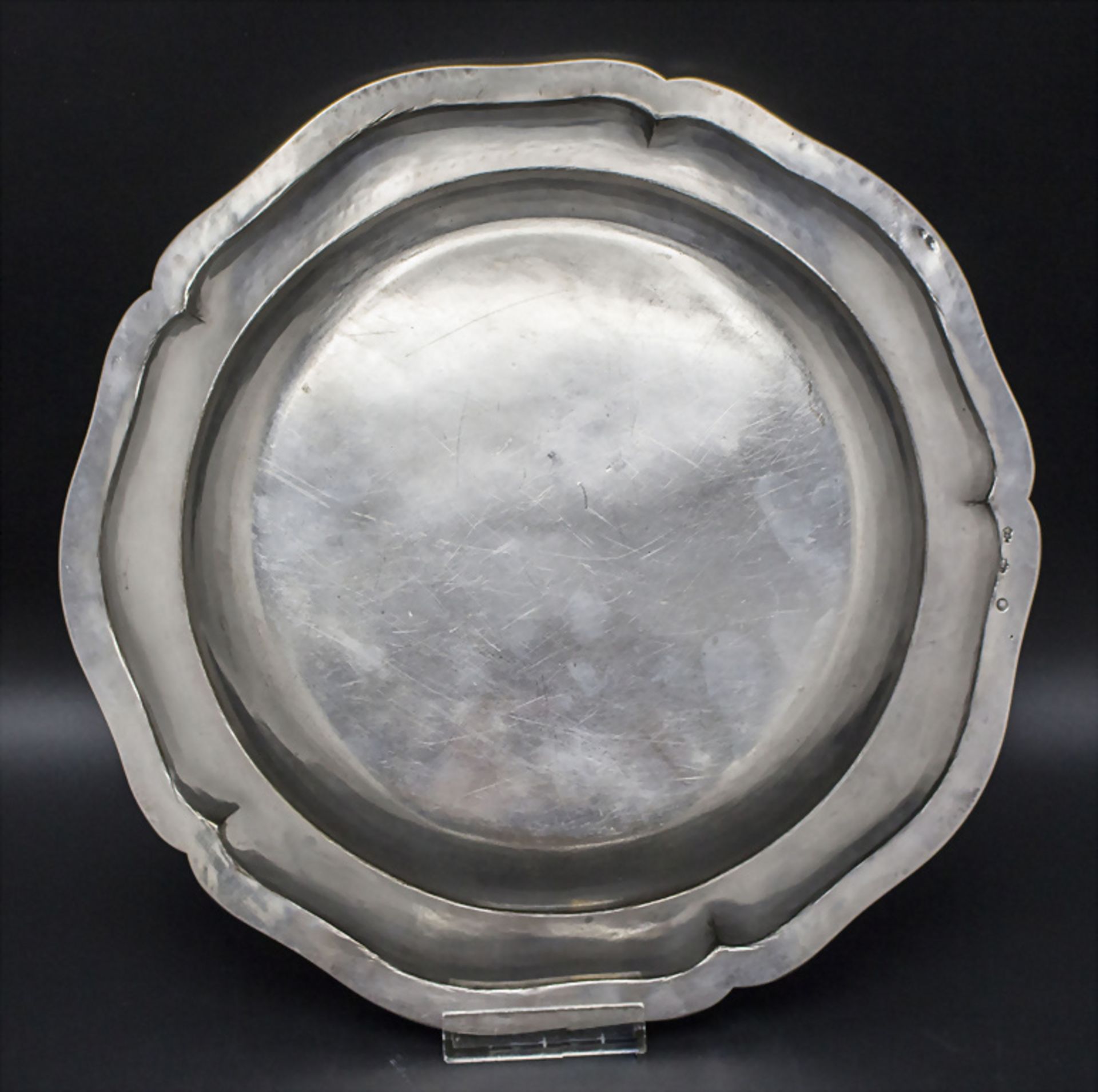 Paar Barock Teller / Two Baroque silver plates, Paris, 1789 - Image 8 of 9