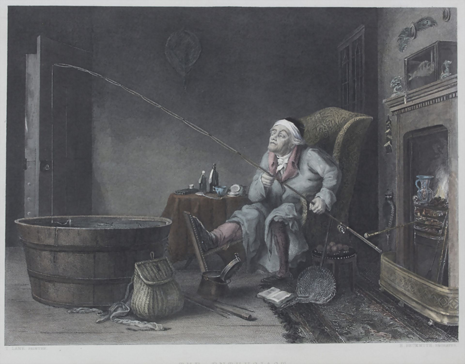 Theodore Lane (1800-1828), 'The Enthusiast (The gouty Angler)', vor 1828