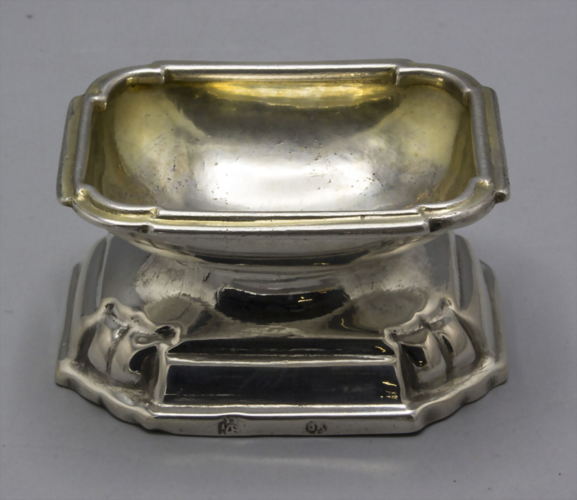 Barock Saliere / A Baroque silver salt cellar, Wien, um 1725 - Image 3 of 5