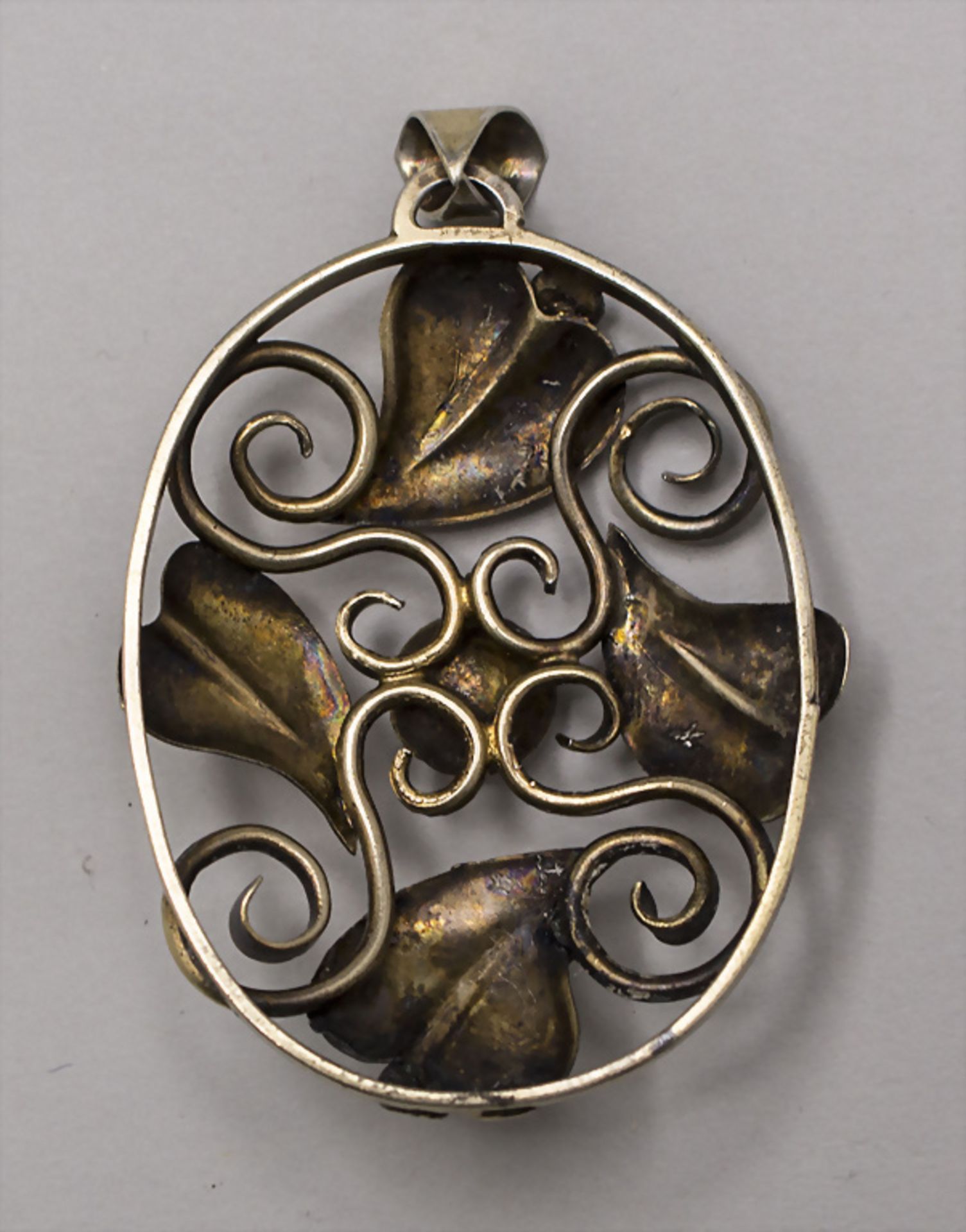 Jugendstil Anhänger / An Art Nouveau pendant, wohl Dänemark, um 1910 - Bild 2 aus 3