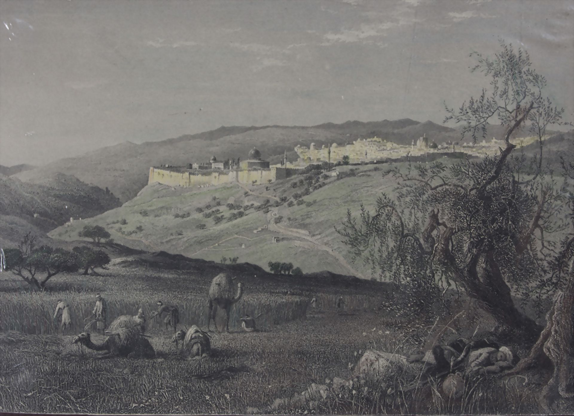 Israelischer Künstler, 'Zwei Ansichten von Jerusalem' / 'Two views of Jerusalem', um 1900 - Image 3 of 5