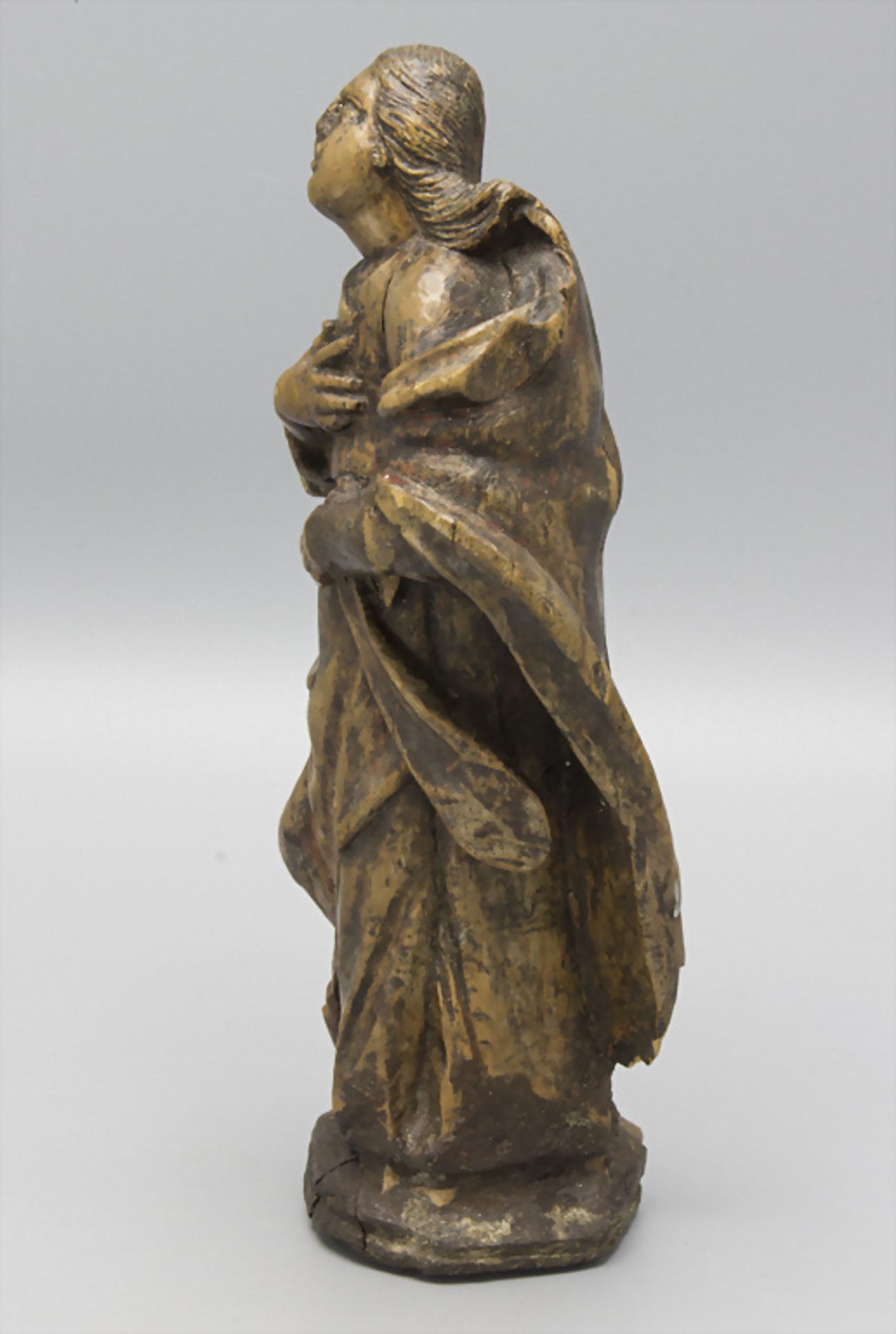 Barocke Heiligenfigur / A Baroque saint, 18. Jh. - Image 3 of 6