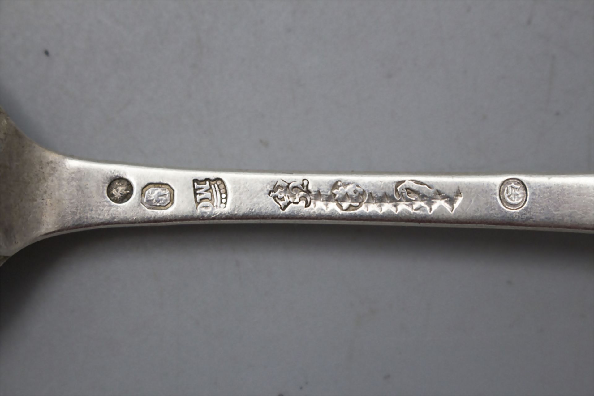 12 tlg. Barock Besteck / 12 pieces of Baroque silver cutlery, Belgien/Belgium, um 1752 - Image 3 of 3